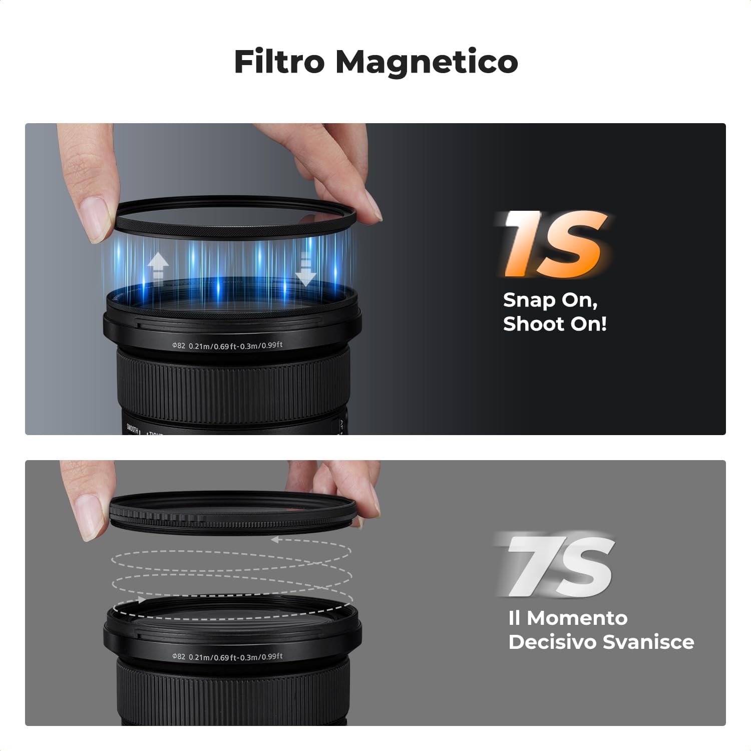 Detalle 2 de K&F CONCEPT Nano-Xcel 62mm Filtro CPL magnetico