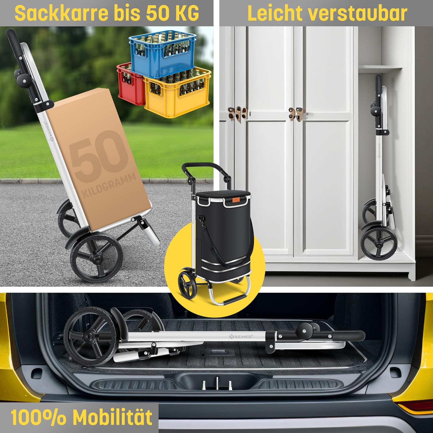 Detalle de KESSER Einkaufstrolley 56 L đź›’