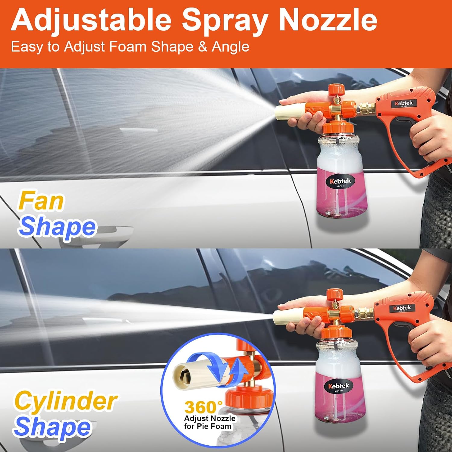 Detalle 2 de Kebtek Stubby Pressure Washer Gun 5200 PSI — Car Cleaner