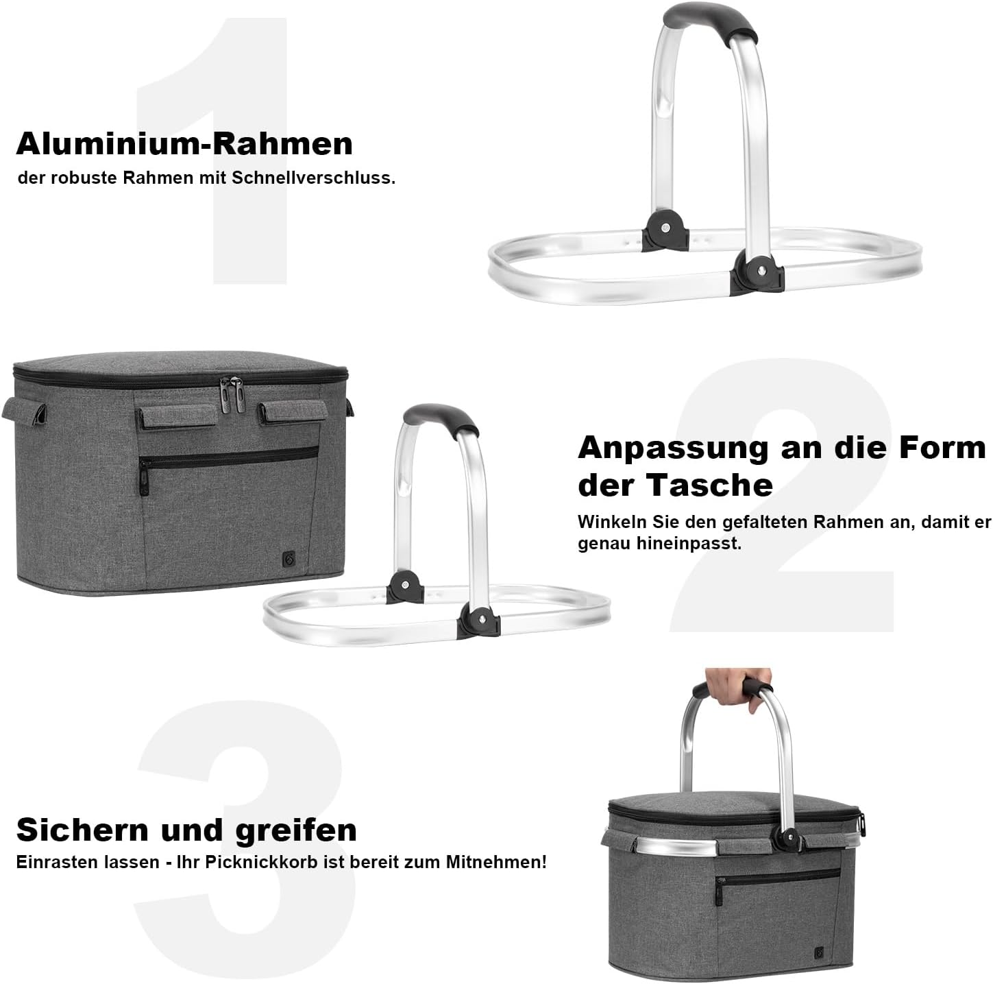 Detalle de ALLCAMP Faltbar Isoliert Kühltasche