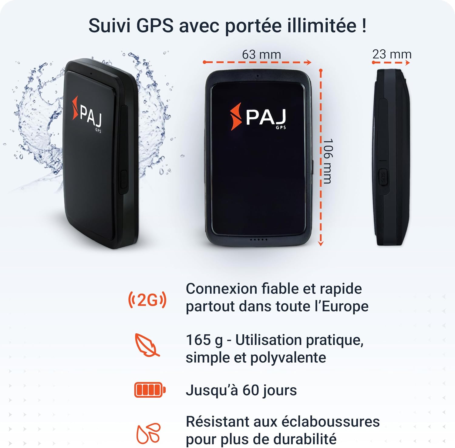 Thumbnail 5 de PAJ GPS Allround Finder traceur GPS 20 jours