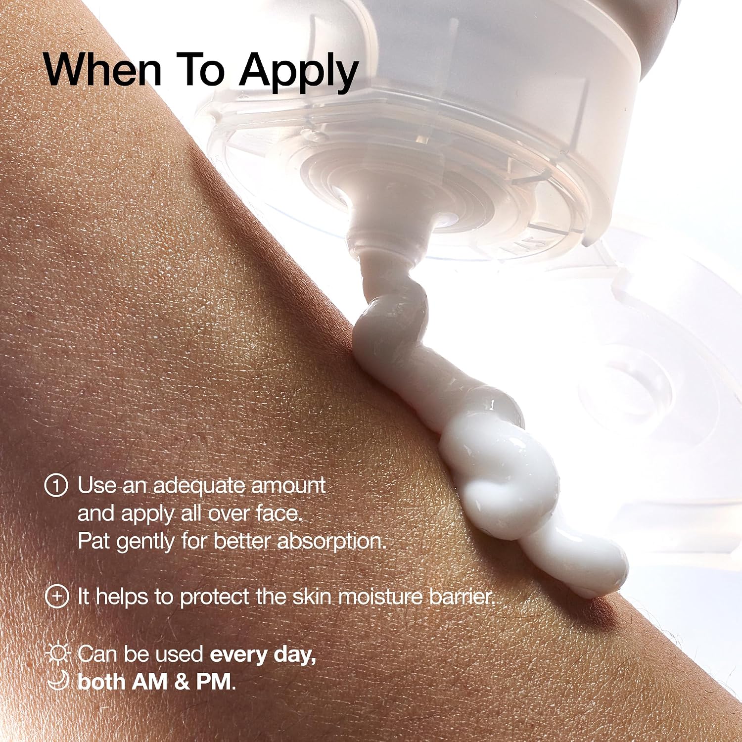 Detalle 2 de ANUA 3 Ceramide Panthenol Moisture Barrier Cream, 3.38 fl oz Face Moisturizer