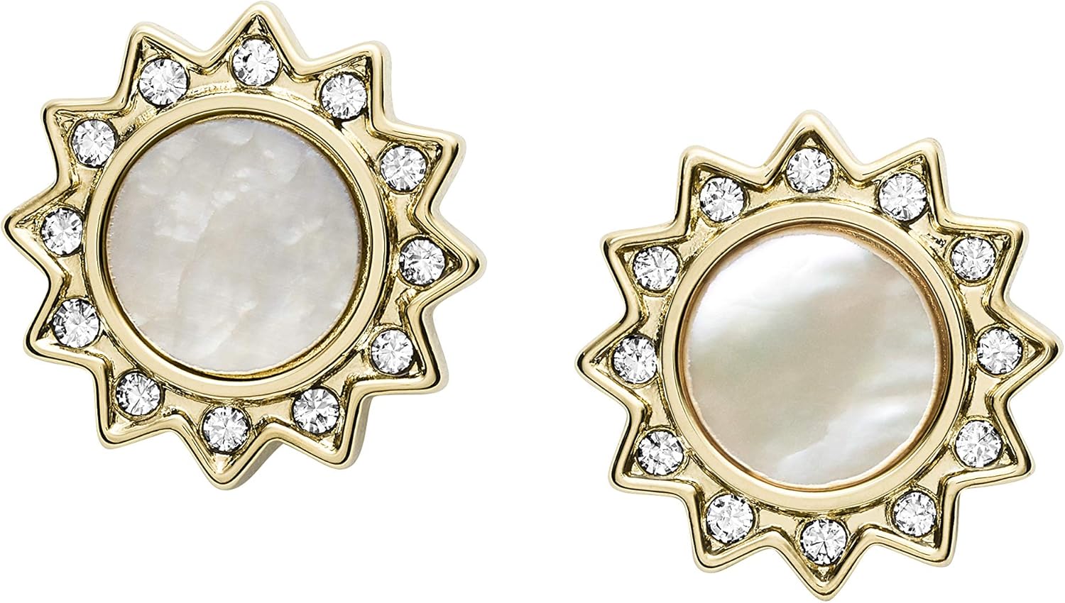 Thumbnail 3 de Fossil Boucles d’oreilles mosaïque en acier inoxydable pour femmes, finition poli-brillant