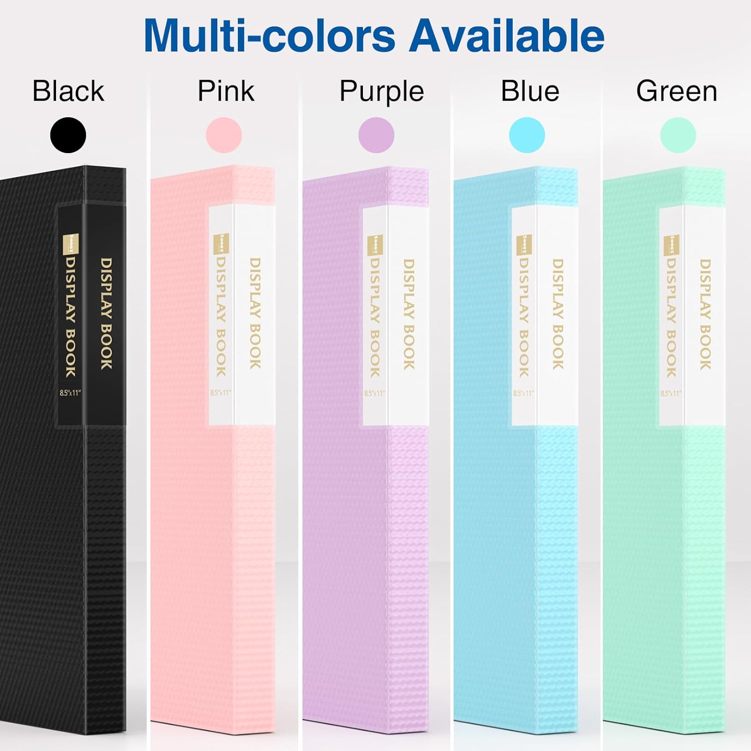 Detalle de Sooez 18-Pocket Binder with Clear Sleeves for Letter-Size Pages