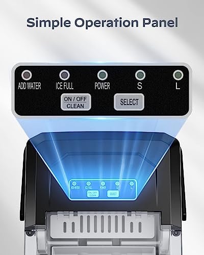 Thumbnail 6 de Silonn Portable Ice Maker Countertop — 9 Bullet Ice Cubes in 6 Minutes, 12 kg Daily Capacity