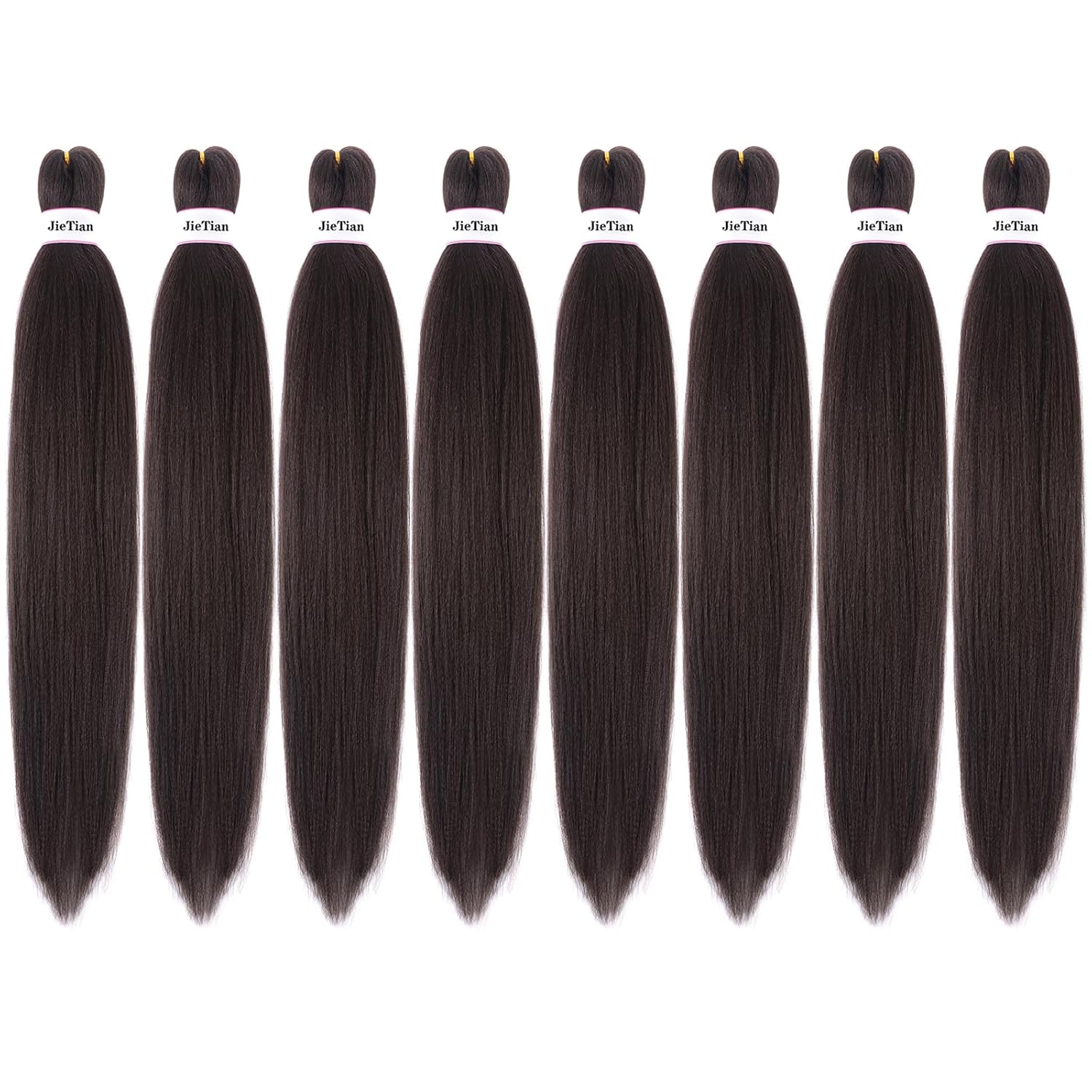Detalle de Liang Dian Pre-Stretched Ombre Braiding Hair, 30-Inch, 4#, 8-Pack