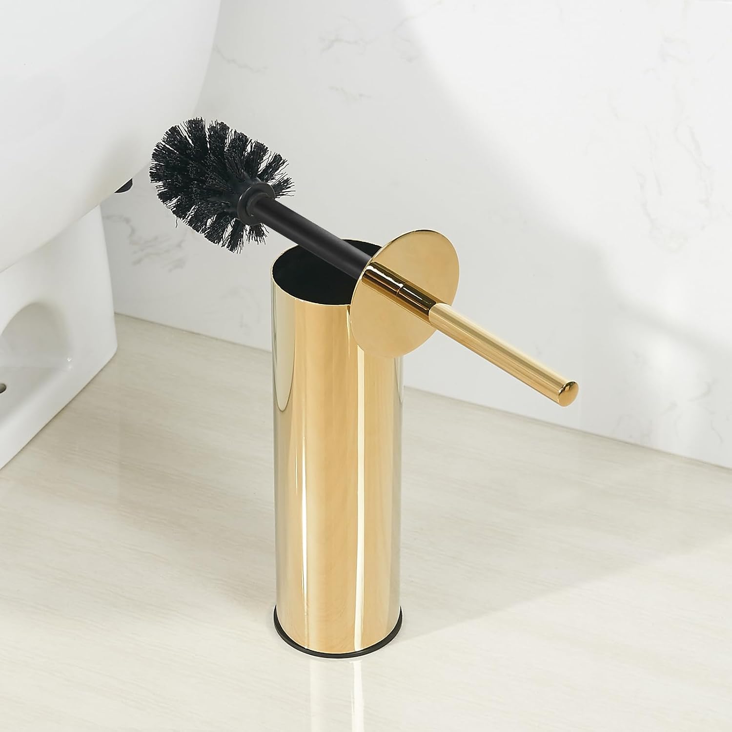 Detalle 2 de BGL 304 Gold Toilet Brush Holder Stand