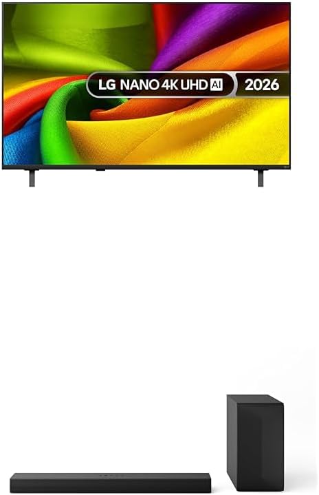 Detalle de LG 43NU850B6LA 43-Inch Nano AI 4K UHD Smart TV with US40T Soundbar (WOW Interface)