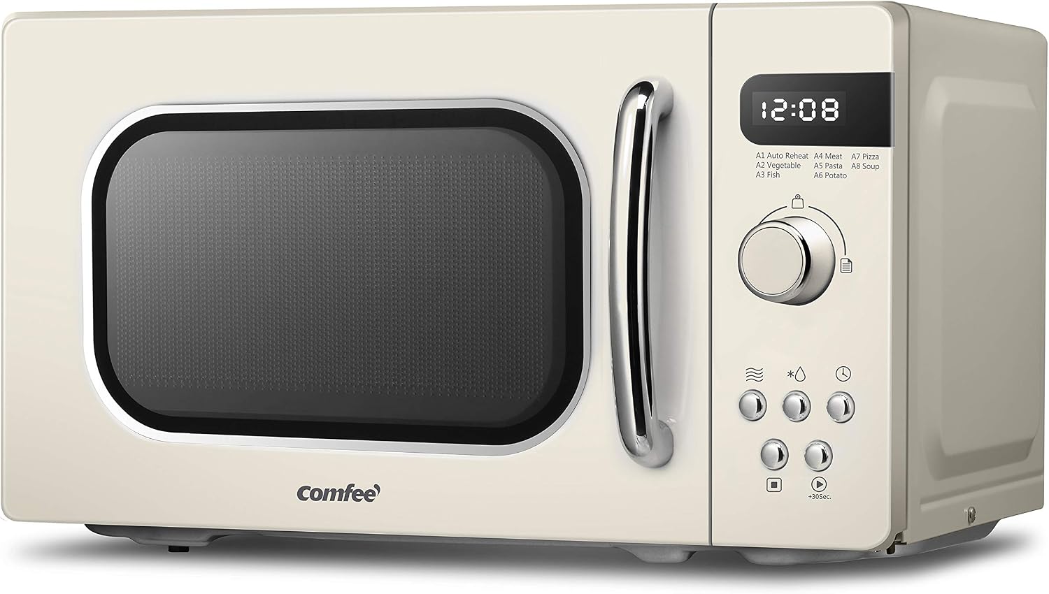 Detalle de COMFEE' CM-M202RAF 800W Retro Microwave