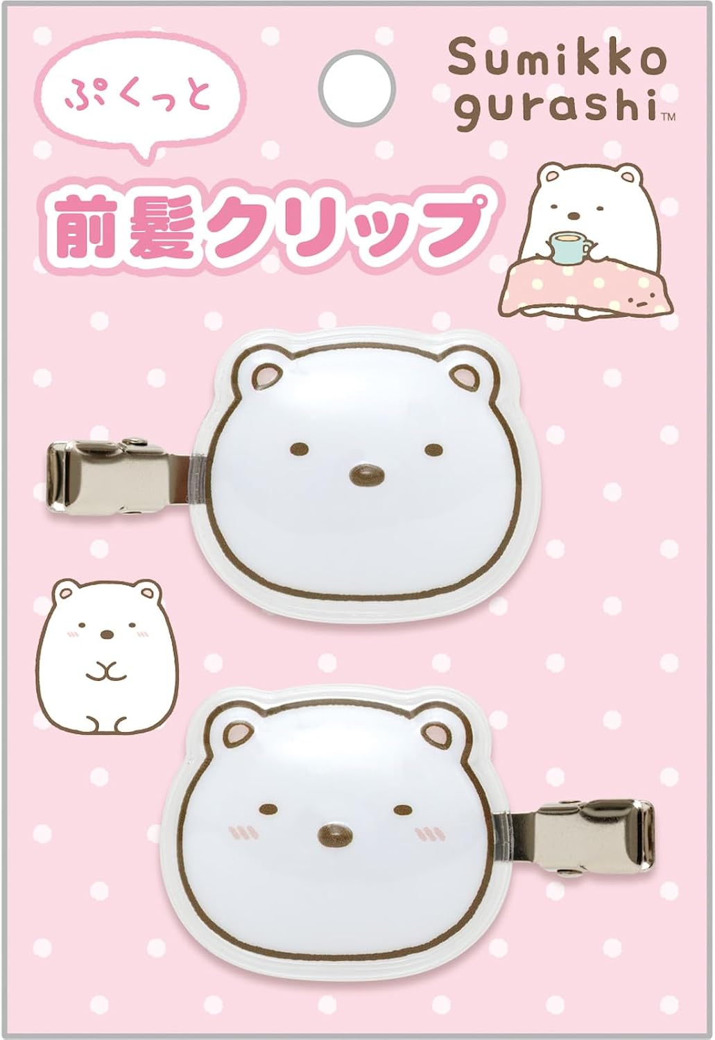 Detalle 2 de サンエックス すみっコぐらし FE44907 えびふらいのしっぽ 前髪クリップ PVC・エポキシ樹脂製