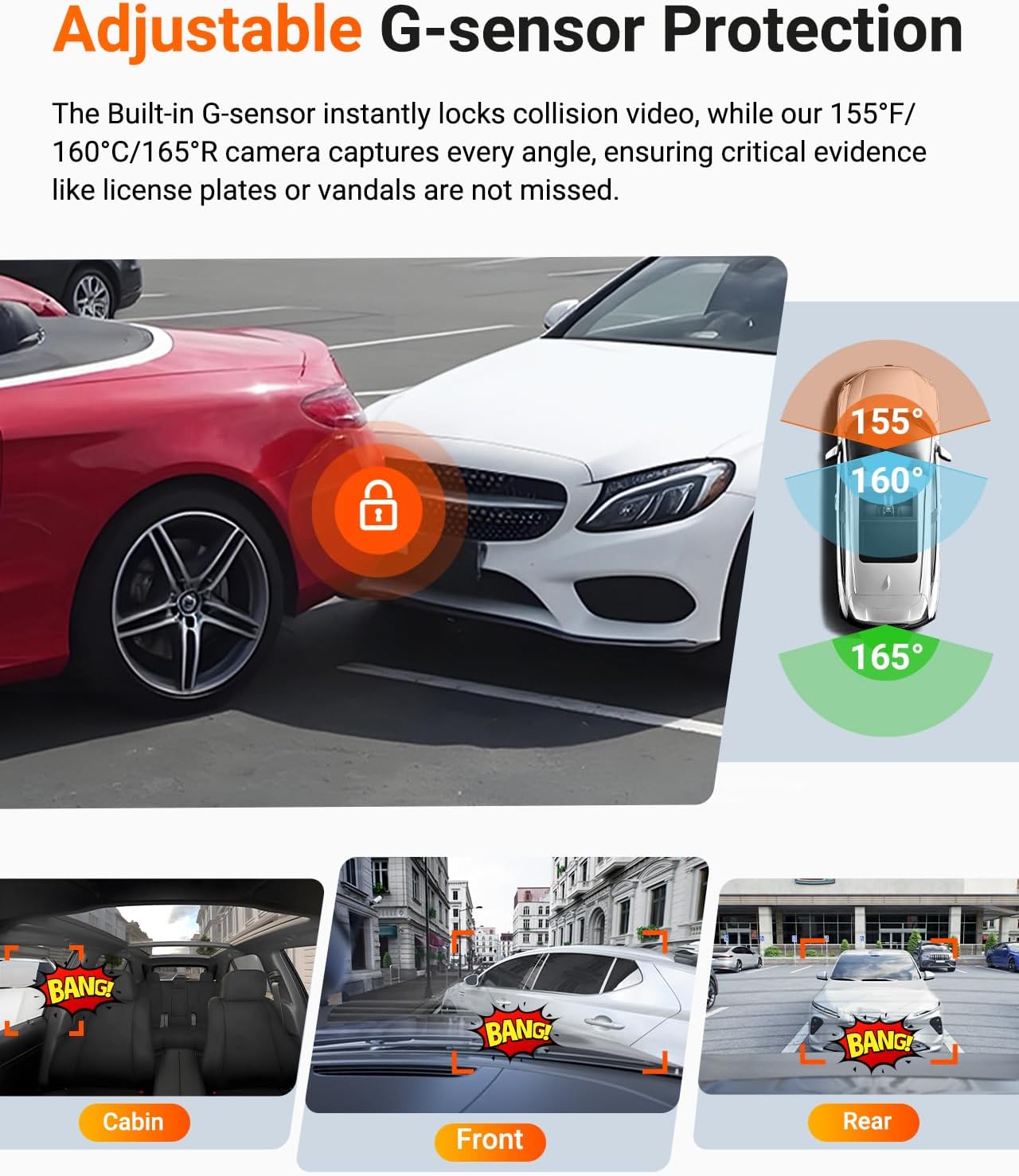 Detalle 2 de Vantrue N4 Pro S 4K 3-Channel Dash Cam: Front, Rear, and Inside with STARVIS 2 Night Vision