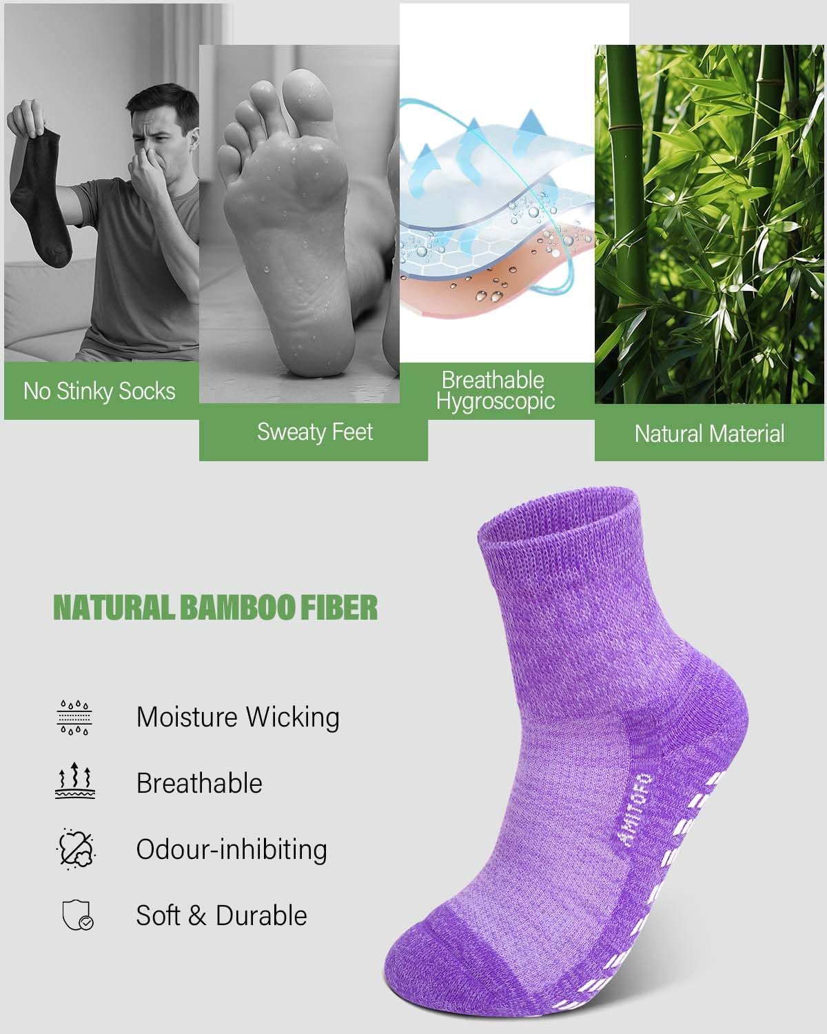 Detalle 2 de ZFSOCK Diabetic Socks Bamboo Ankle 1 Pair