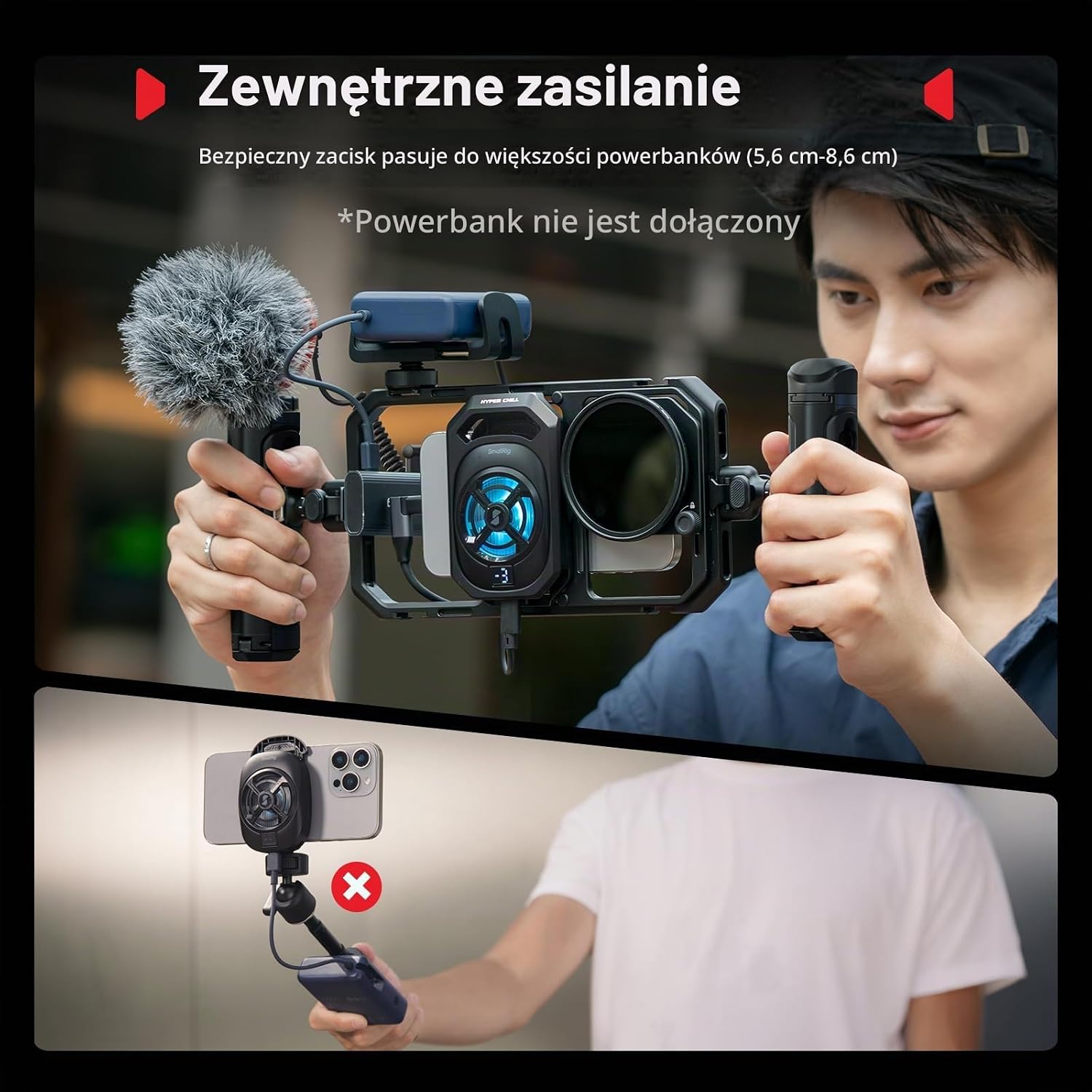 Thumbnail 5 de SMALLRIG 5275 – klatka chłodząca do telefonu 15 W z adapterem USB-C