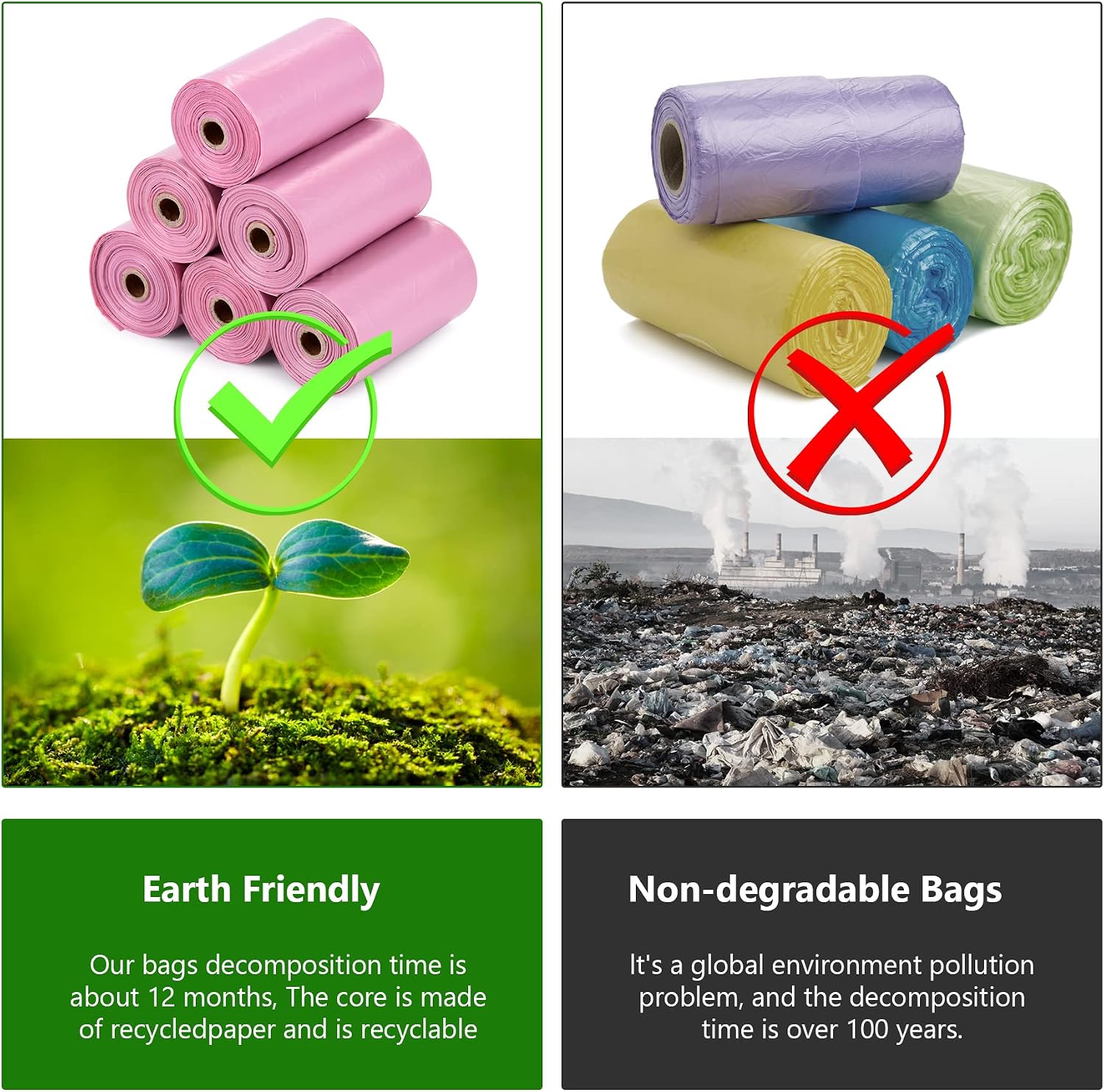 Thumbnail 4 de Nineaccy Biodegradable Dog Poo Bags 300 pack 🐕