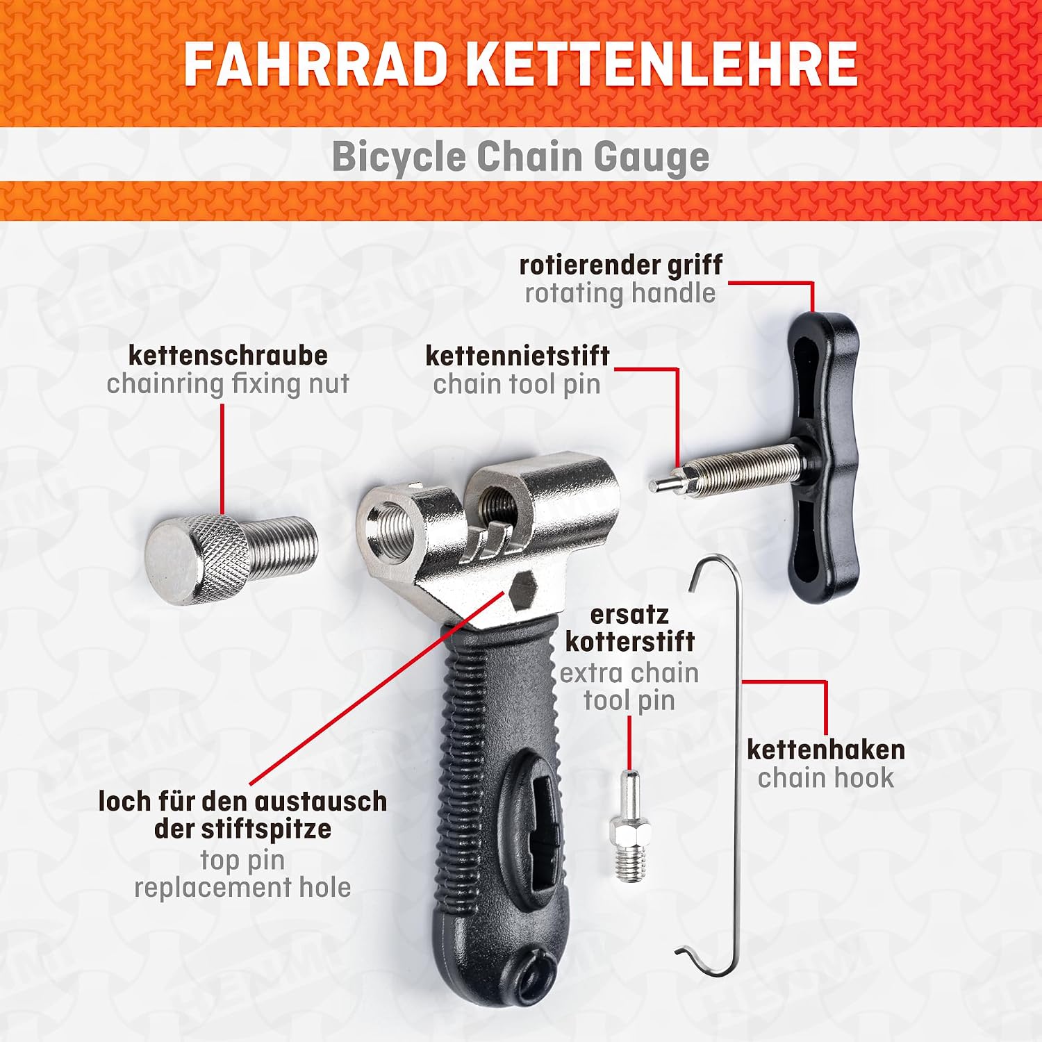 Thumbnail 2 de HENMI Kettennieter Fahrrad
