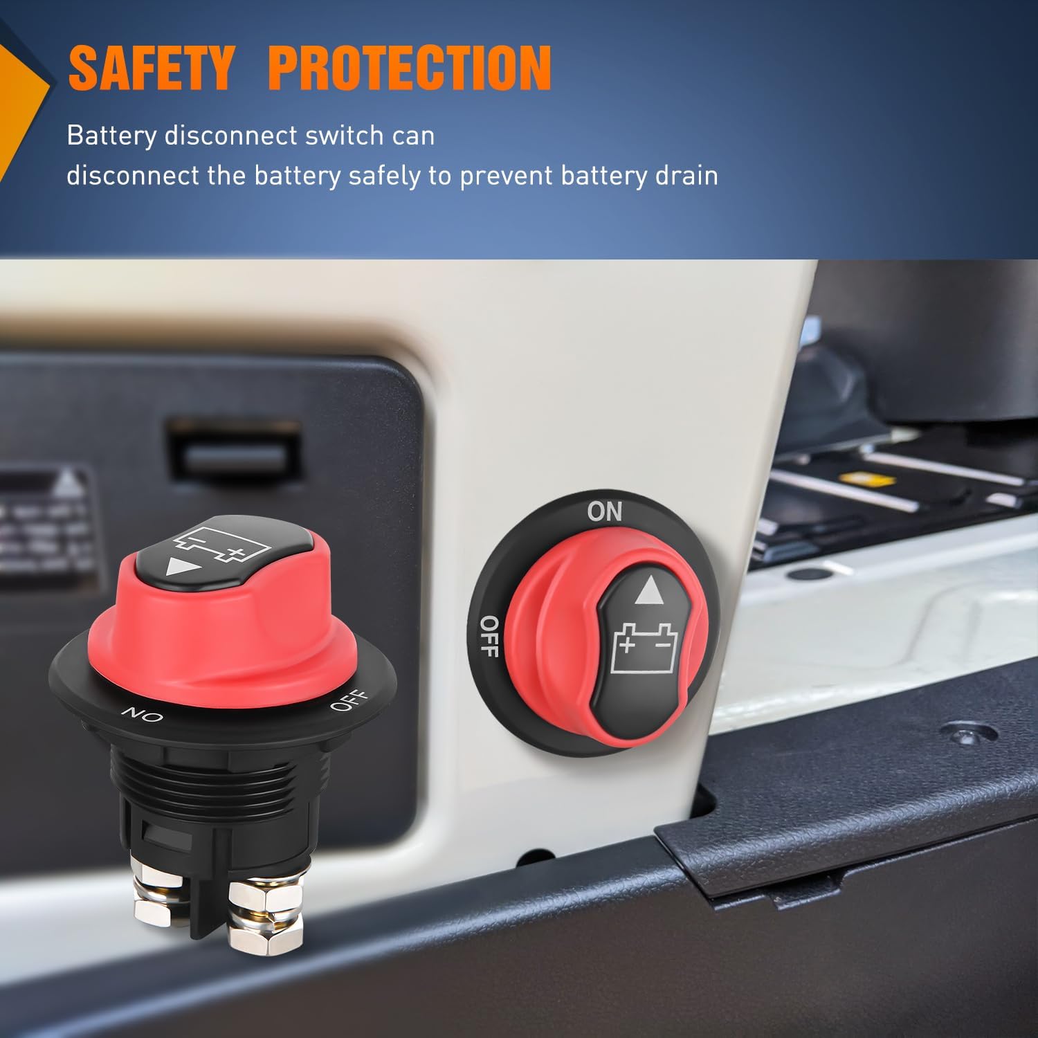 Thumbnail 2 de Nilight Battery Disconnect Switch 100A Waterproof ⚓