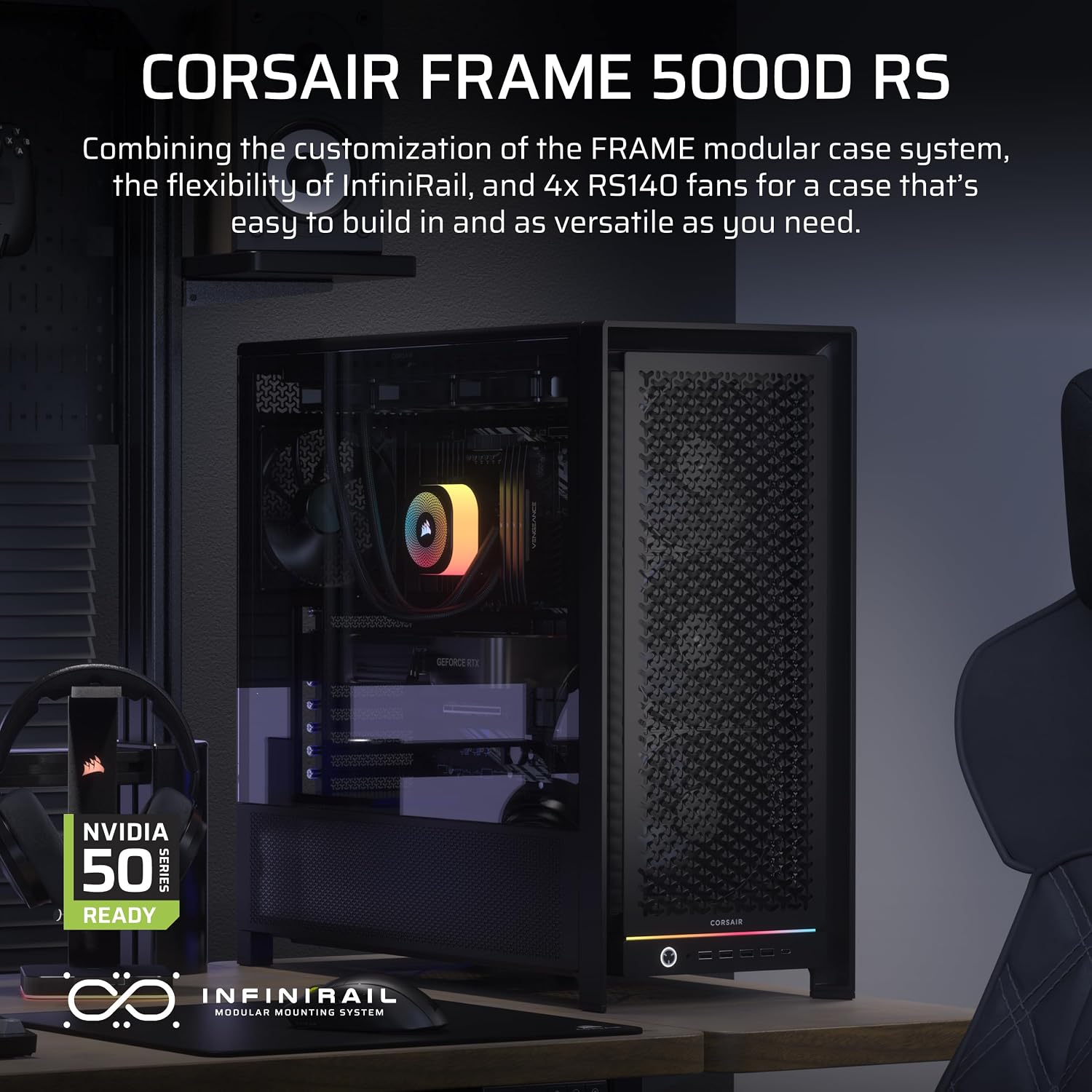 Detalle 2 de Corsair FRAME 5000D RS Case modulare