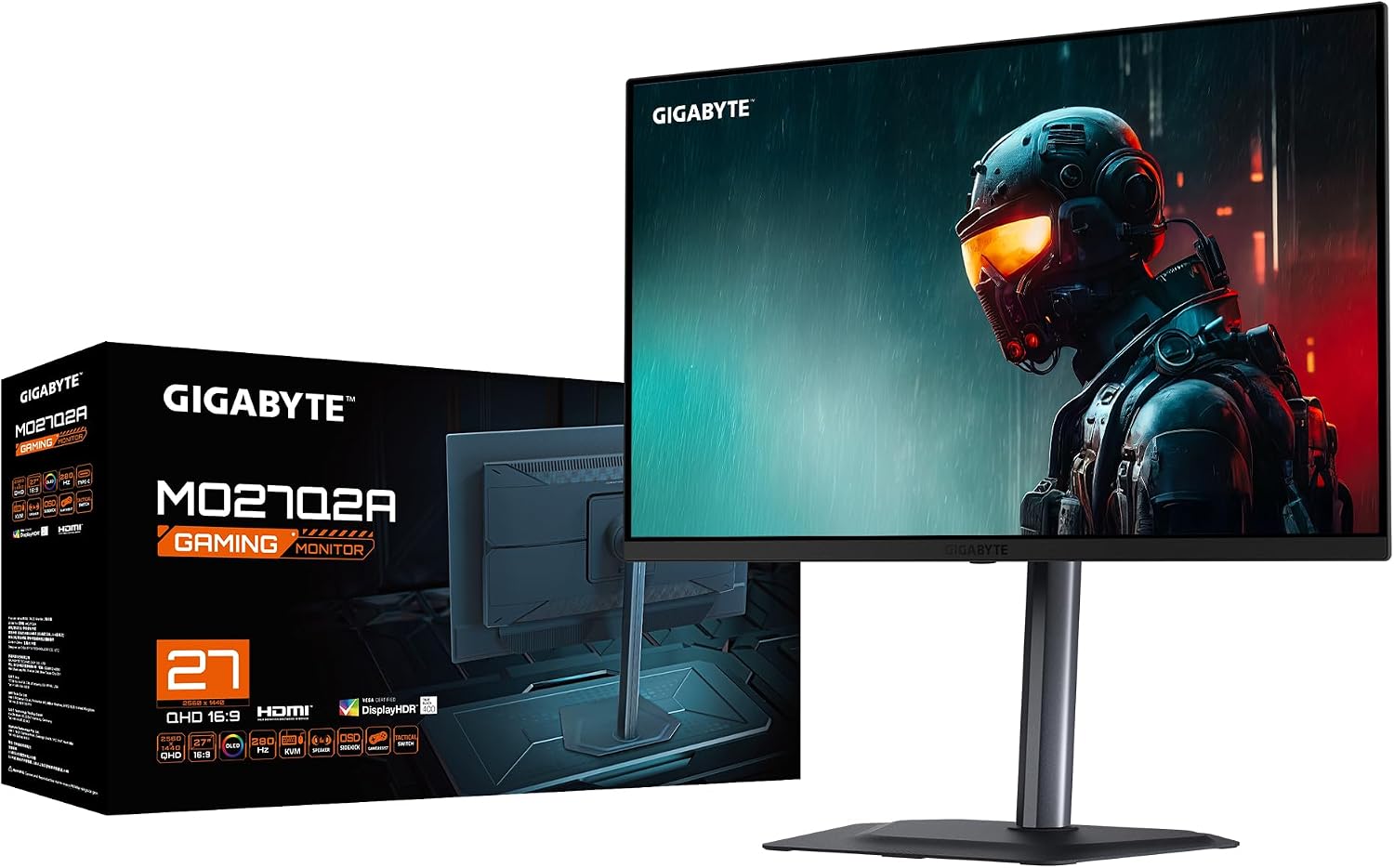 Thumbnail 6 de Gigabyte MO27Q2A 27" OLED Gaming-Monitor – 2560×1440, 280 Hz, 0,03 ms