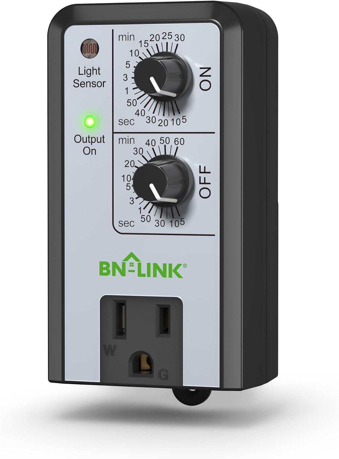 Detalle de BN-LINK BND-60/U97A Repeat-Cycle Timer with Photocell and Grounded Outlet