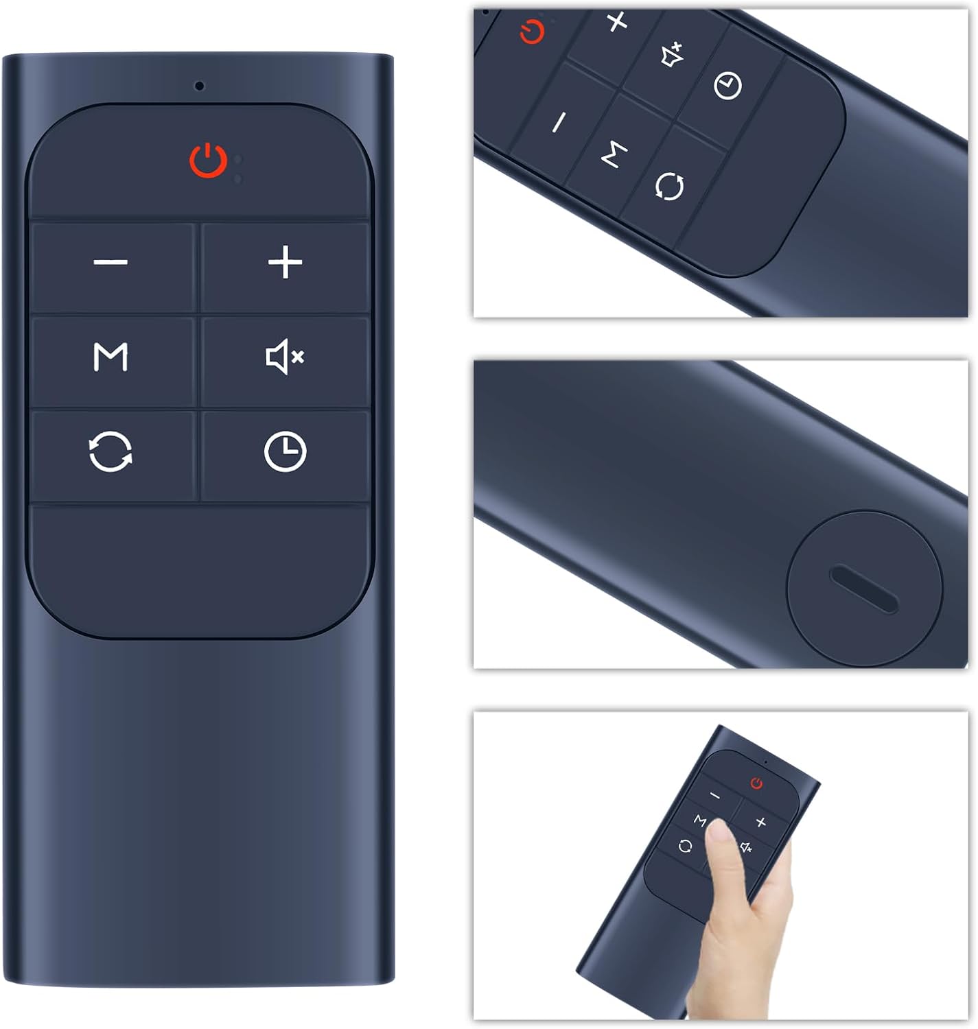 Thumbnail 1 de TCNOUMT replacement remote control for Dreo General SerialTower fan & space heater (CR2025, black)