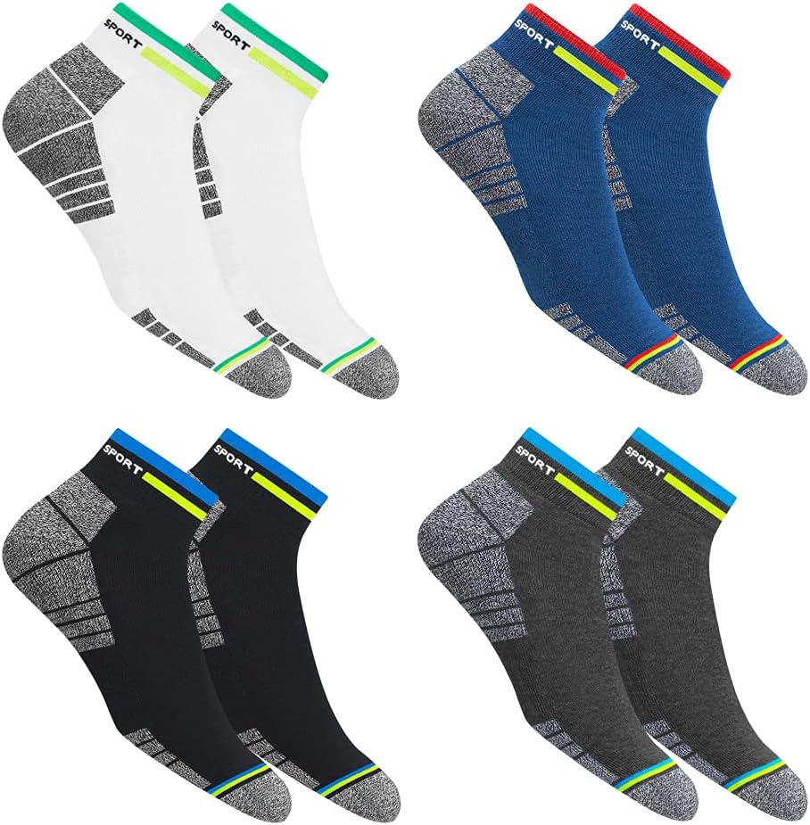 Thumbnail 6 de NAVYSPORT Originals: confezione da 4 paia di calzini corti alla caviglia in cotone con imbottitura in spugna