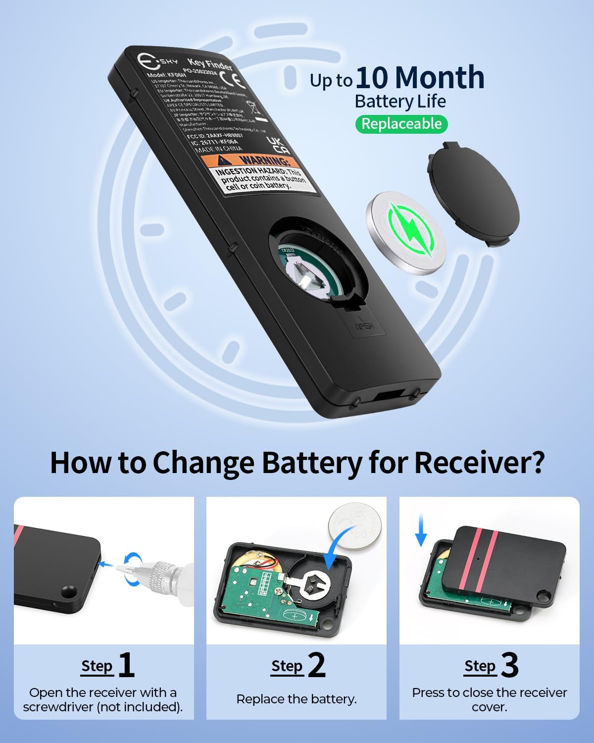 Thumbnail 3 de Esky Key Finder Fob with 6 Receivers