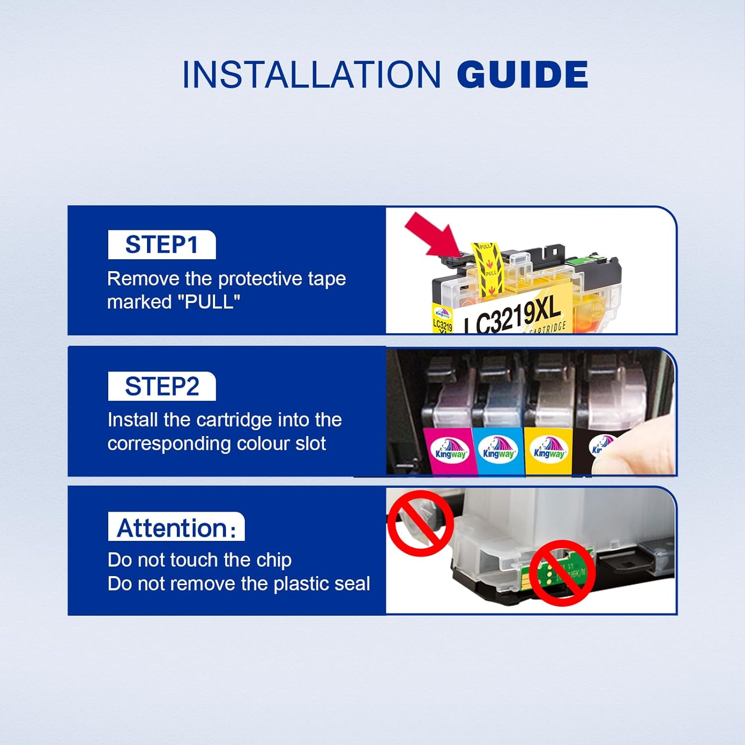 Thumbnail 3 de KINGWAY LC3219XL 8‑Pack Ink Cartridges 🎨