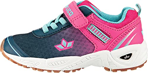Detalle de Lico BARNEY VS Hallenschuhe für Kinder – Marine/Pink/Türkis, Größe 39 EU