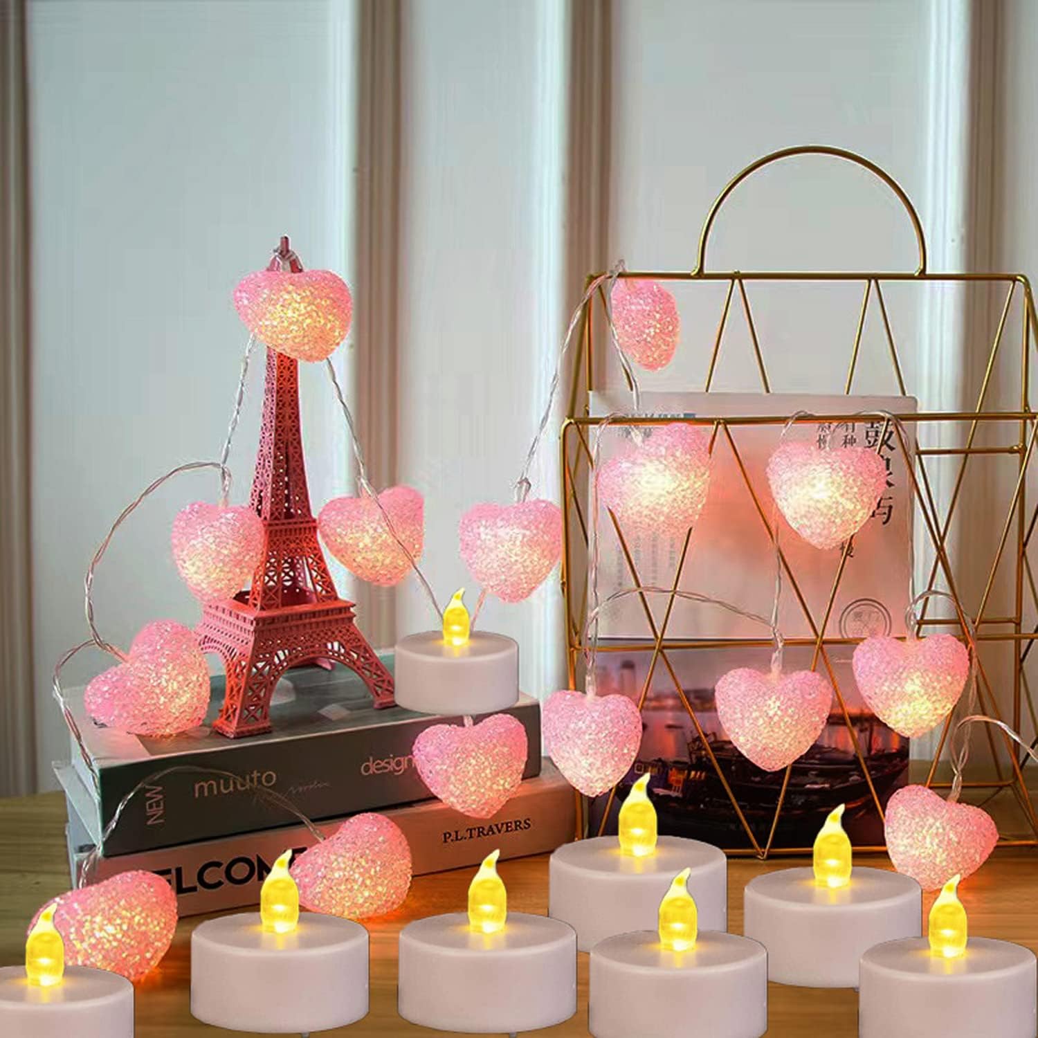 Thumbnail 3 de 24 Pack Flameless Tea Lights, 100 Hours
