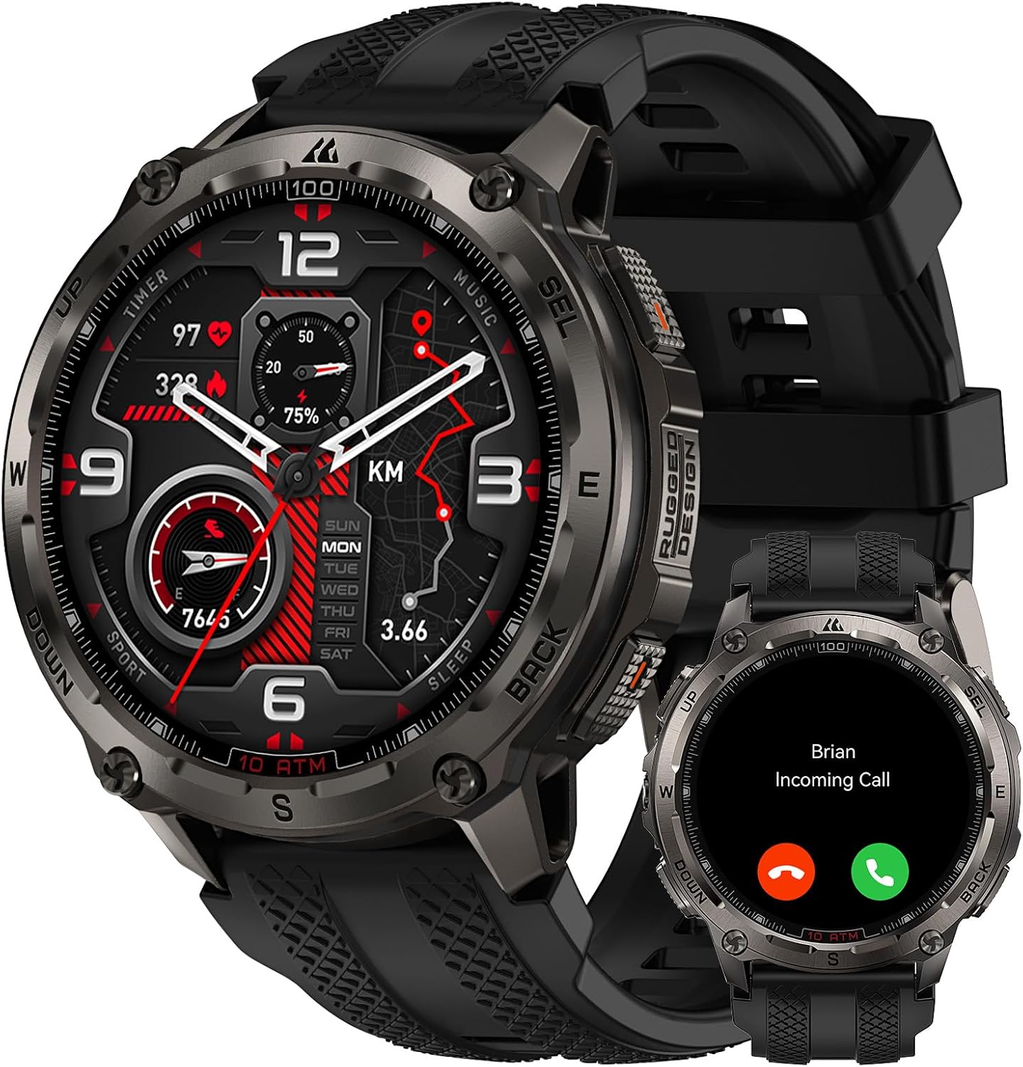 KOSPET Tank T4 Smartwatch Uomo 50 giorni di batteria