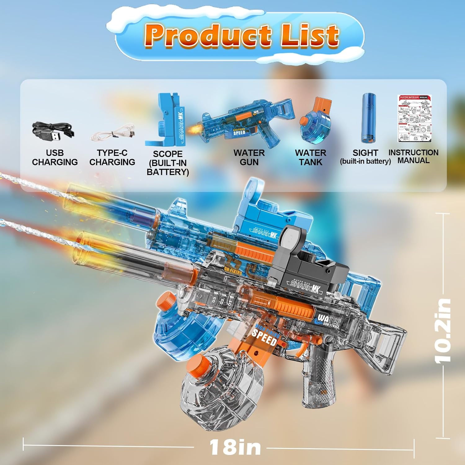 Thumbnail 2 de StimuVariety 2-Pack Electric Water Gun