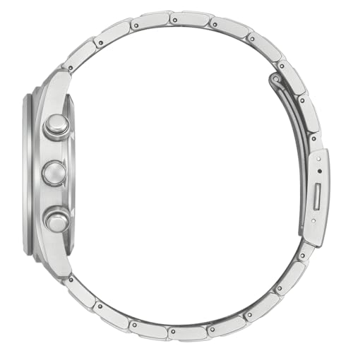 Detalle de Citizen CA4750-51L: Reloj de hombre en titanio con cronógrafo y zafiro azul