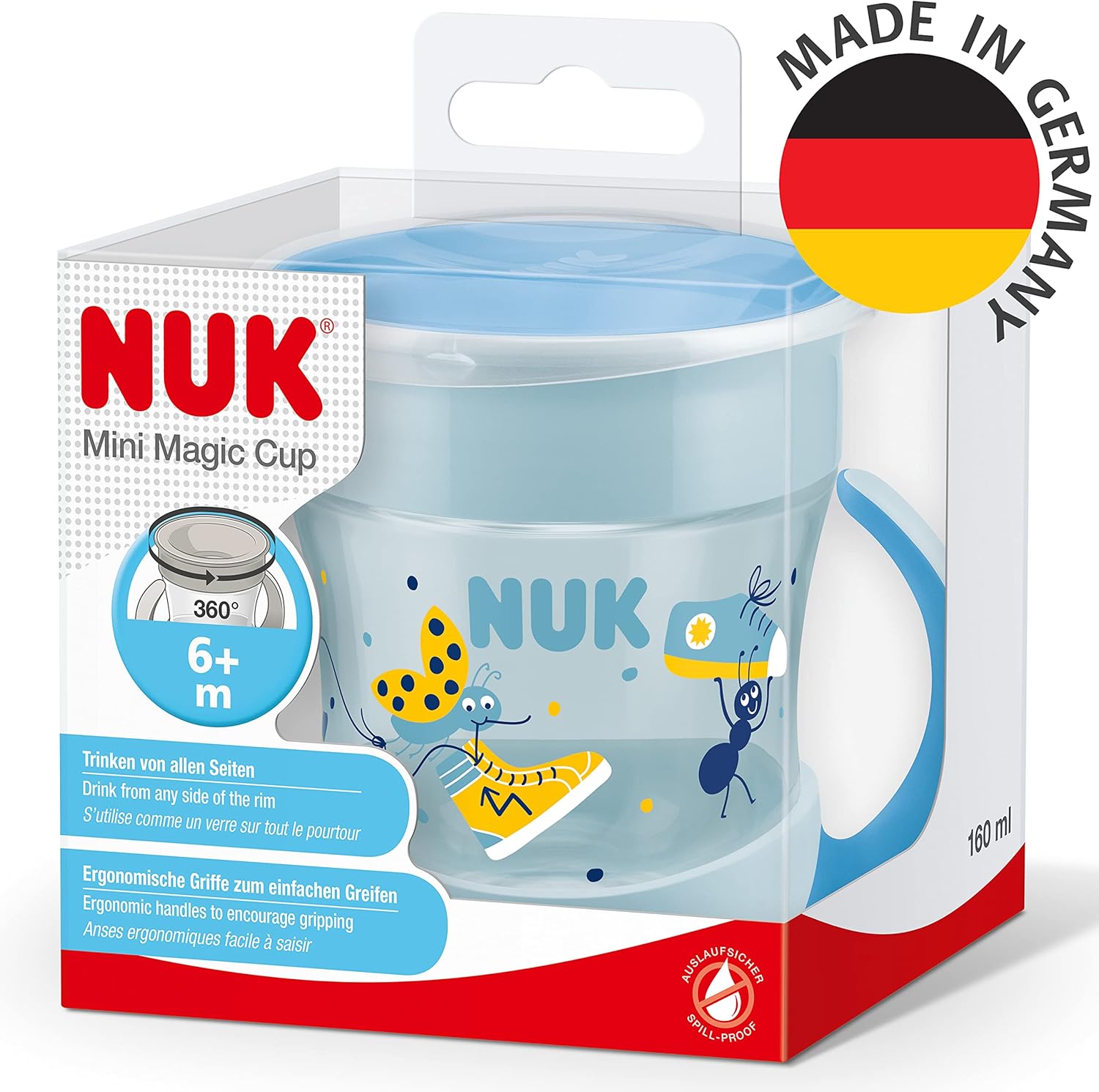 Thumbnail 5 de NUK Mini Magic 🐞 Taza de entrenamiento anticorriente 160 ml