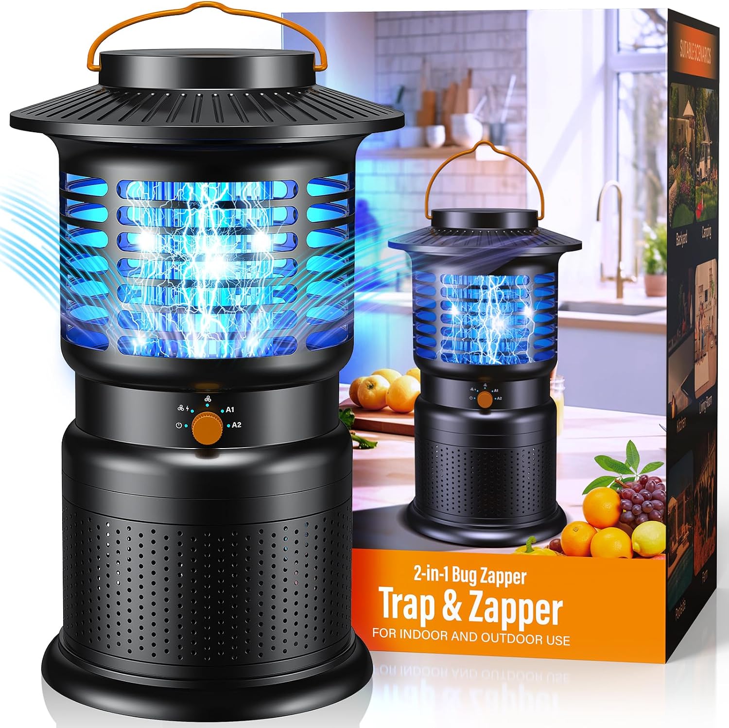 Detalle de Sayneep Cordless Bug Zapper 10000mAh