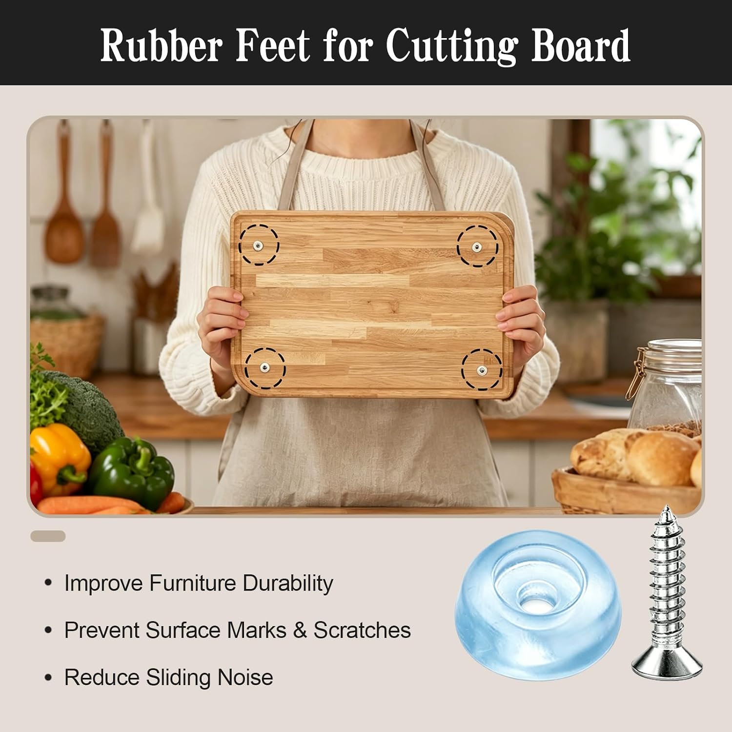 Detalle de Nihfien Rubber Feet, 50-Pack