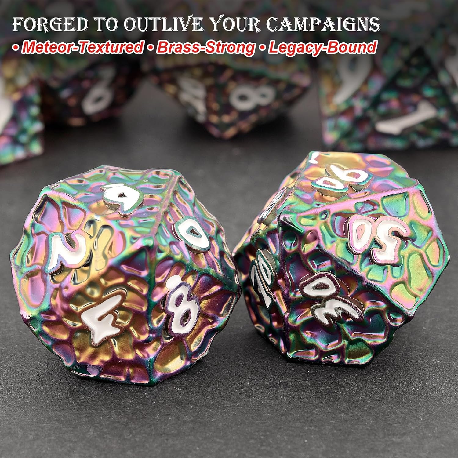 Detalle de Rainbow D&D Dice Set 7pc