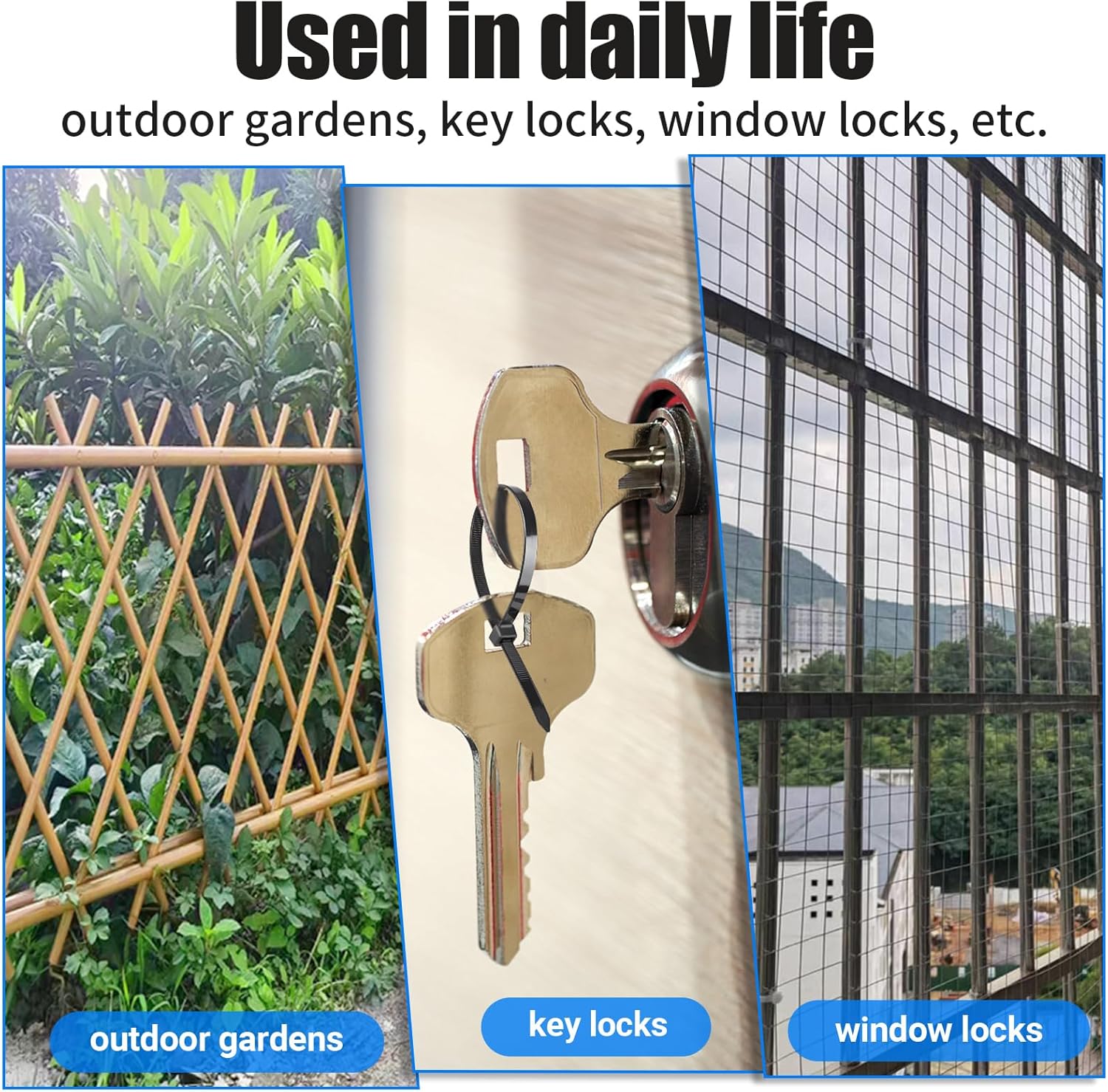 Thumbnail 6 de DUNSOO Kabelbinder Set 1000 StĂŒck đ