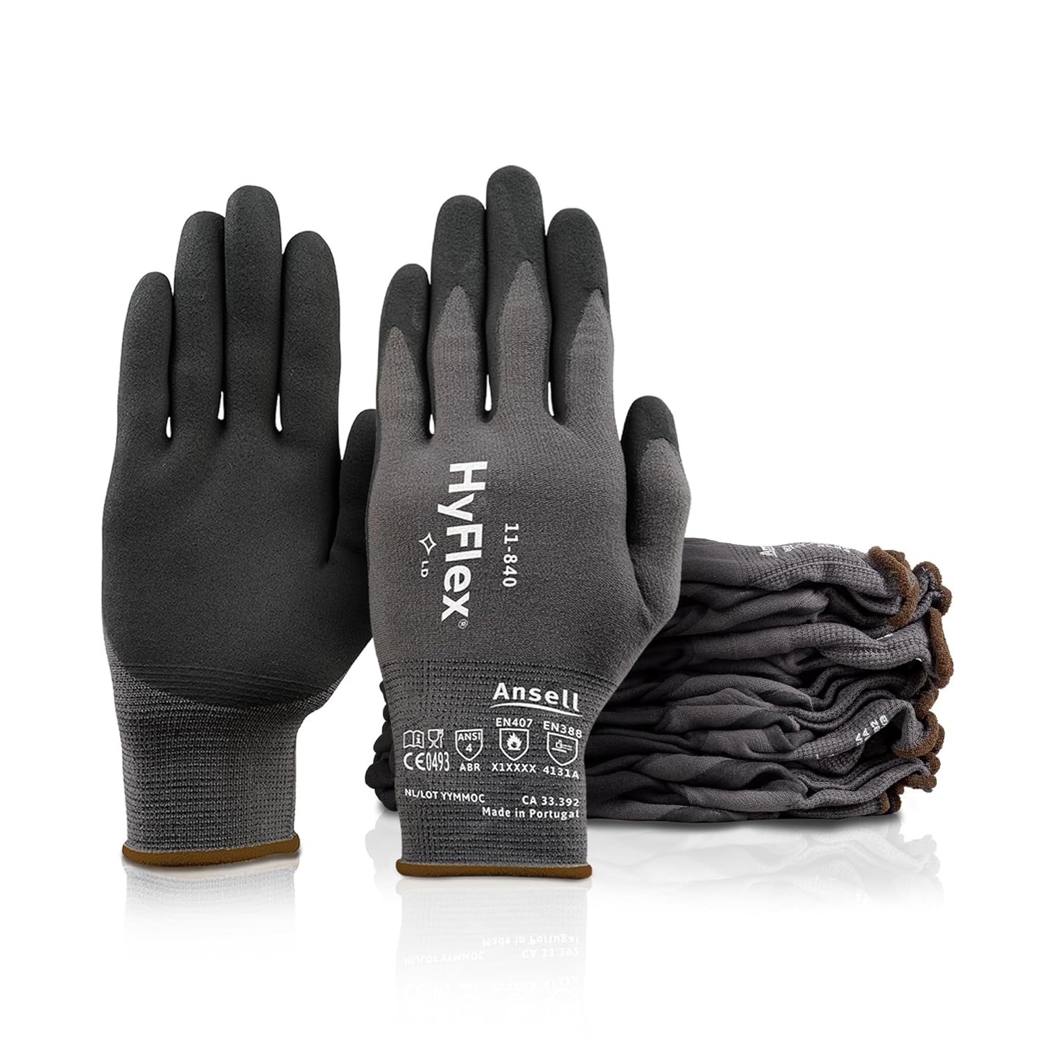 Ansell HyFlex 11-840 gants de travail taille L 12 paires 🧤