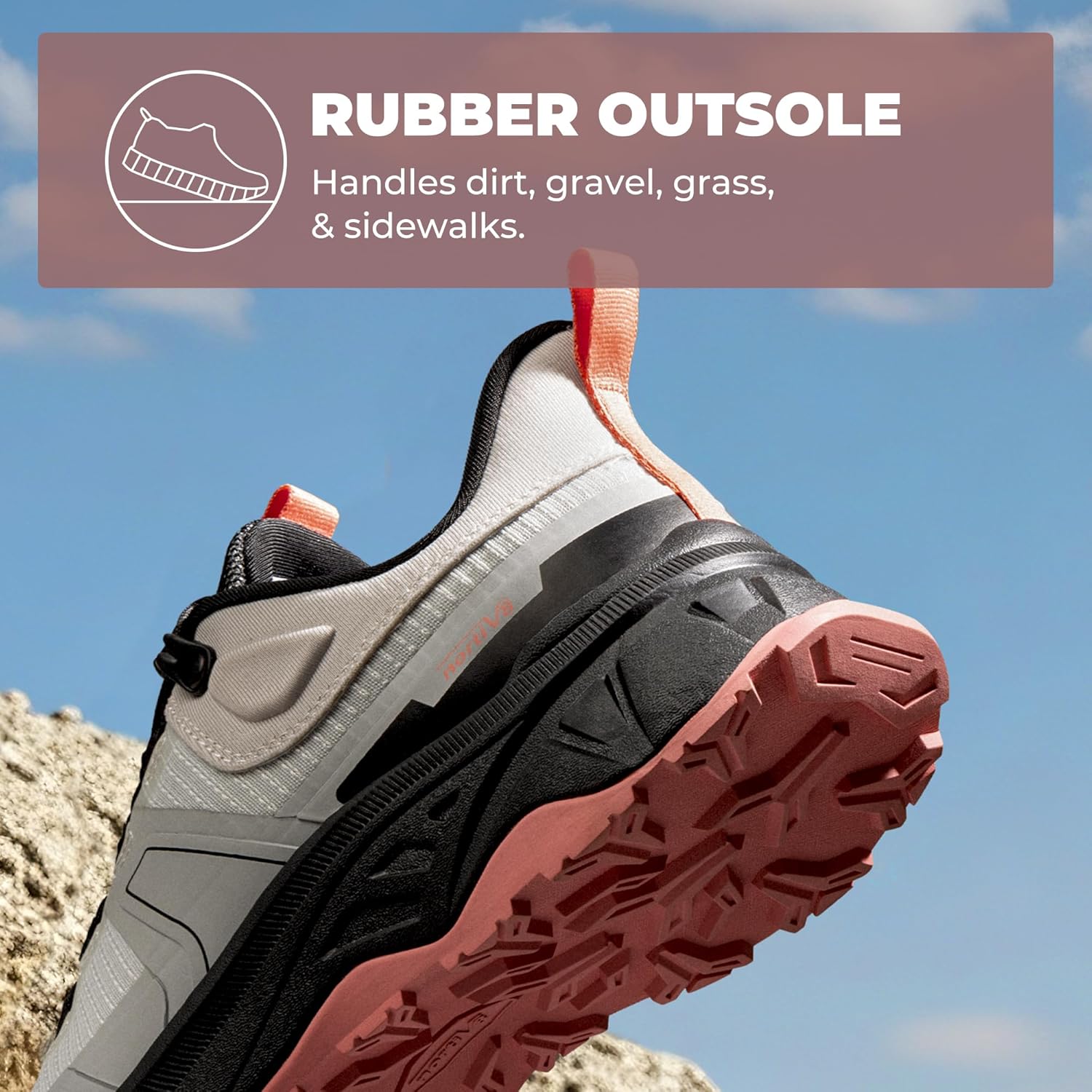 Detalle 1 de NORTIV 8 Women's Lightweight Hiking Shoes with Quick Laces