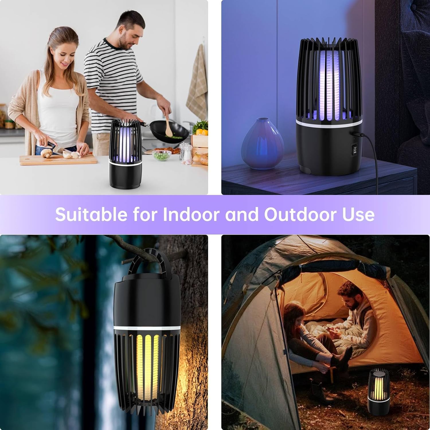 Thumbnail 5 de Tiptop Home 4200V Rechargeable UV Bug Zapper (4000mAh) for Outdoor & Indoor Mosquito Control