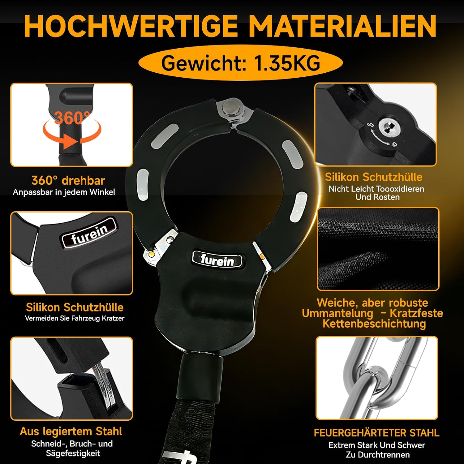 Thumbnail 2 de Schloss für E Scooter Sicherheitsschloss 60 cm