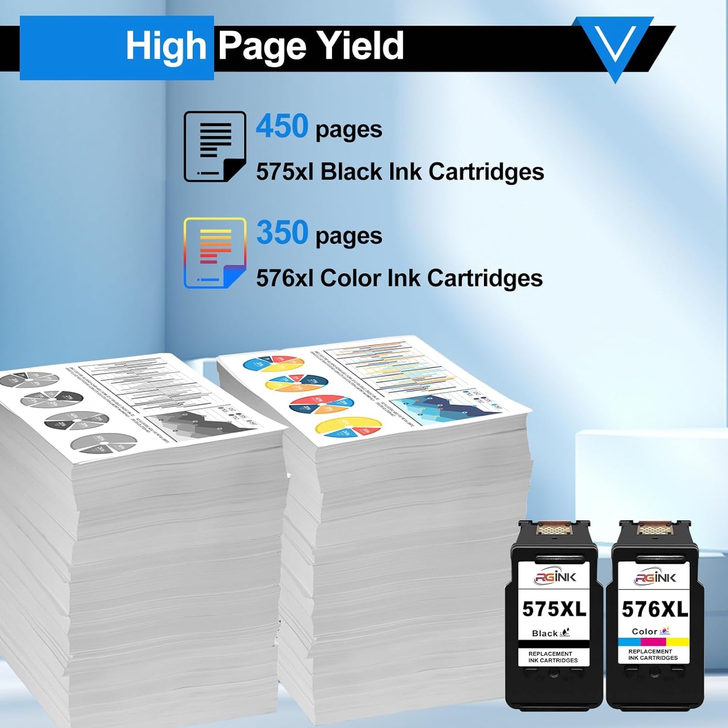 Thumbnail 2 de Cartuchos de tinta 575XL 576XL PG-575XL CL-576XL para Canon (Multipack) – RGiNK