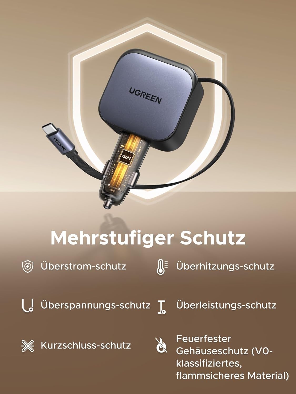 Thumbnail 6 de UGREEN Nexode 60W 3-Port Zigarettenanzünder