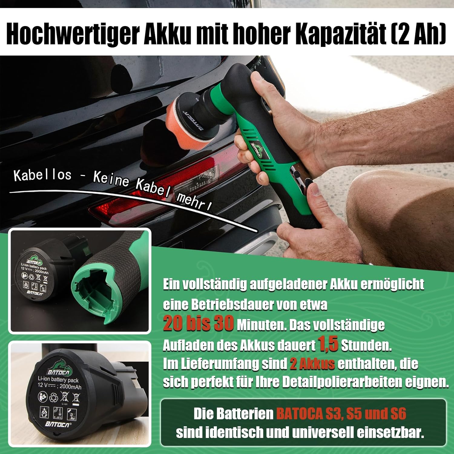 Thumbnail 4 de BATOCA S5 Akku-Poliermaschine 12V 🛠