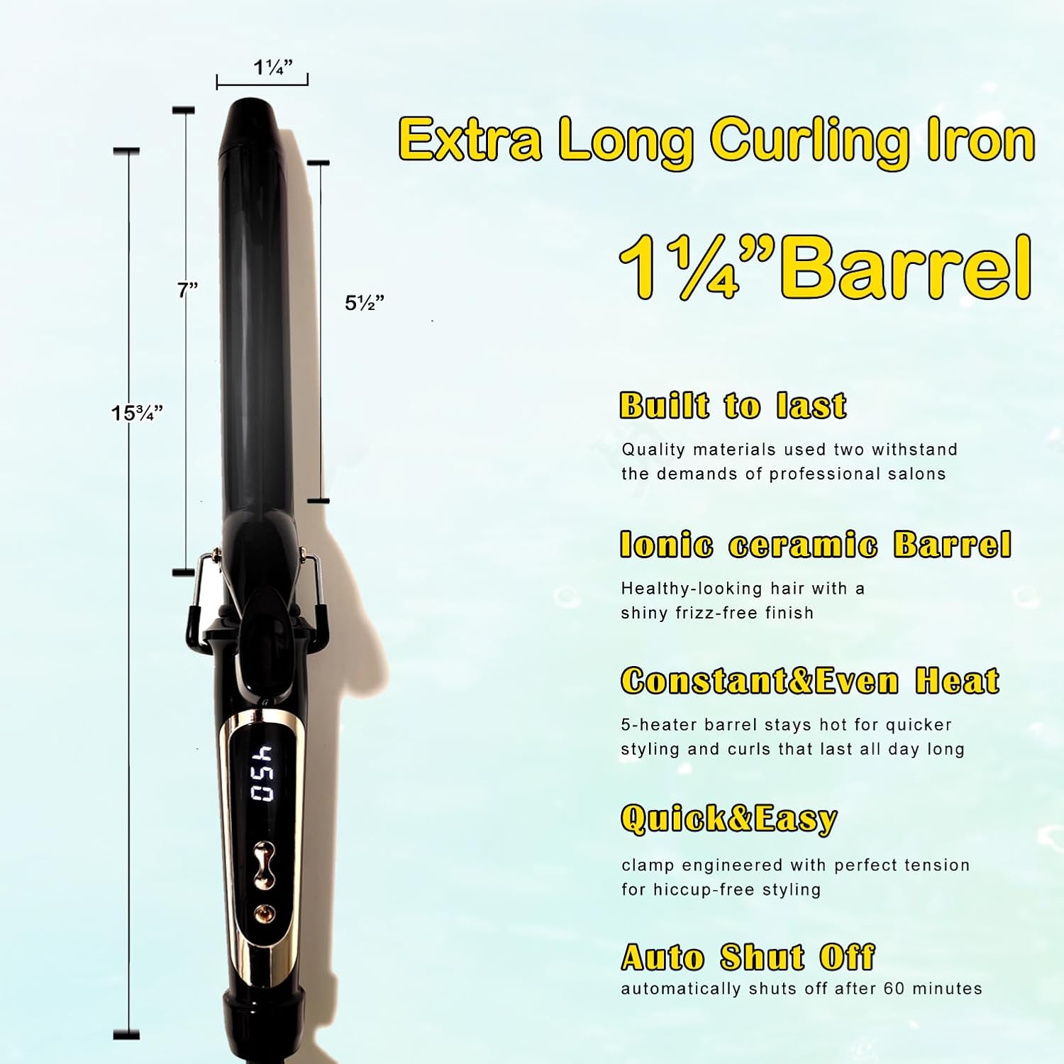 Thumbnail 2 de ABP 1.25 Inch Curling Iron with Extra Long Ceramic Barrel