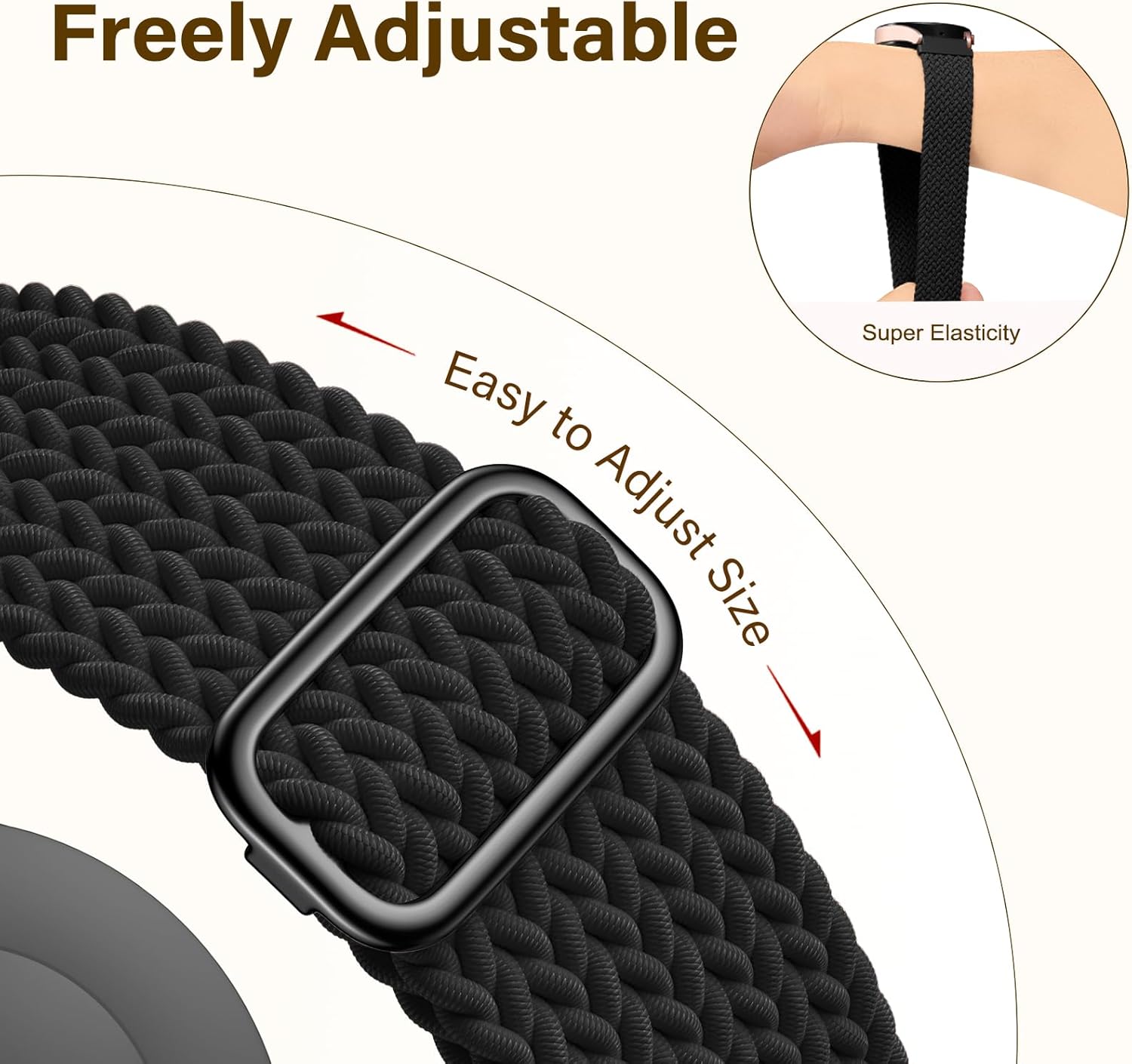 Thumbnail 3 de Epova 20mm Braided Watch Strap – Compatible with Garmin and Galaxy Watches