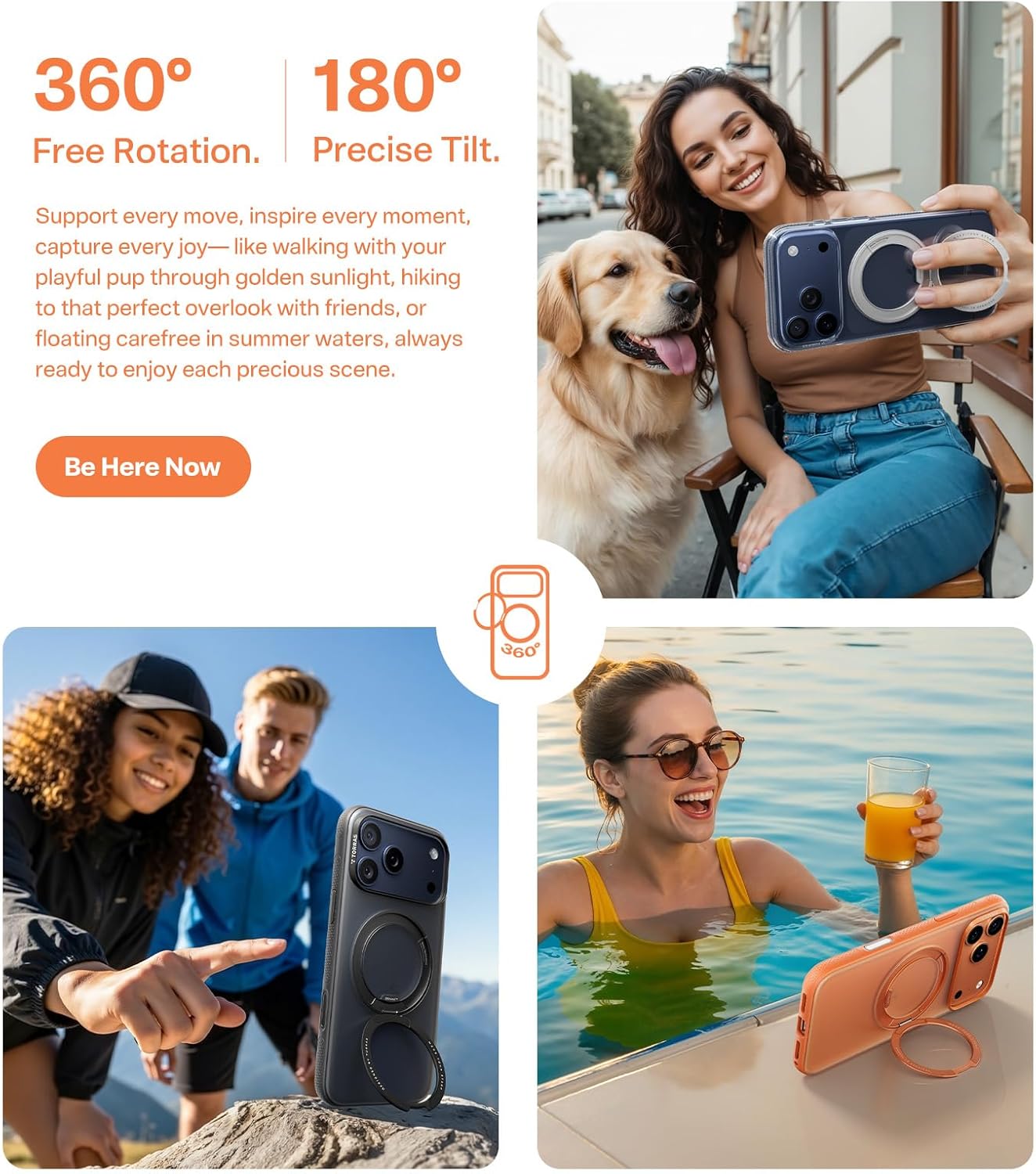 Thumbnail 3 de TORRAS iPhone 17 Pro Case 360° Magnetic Stand, 4X