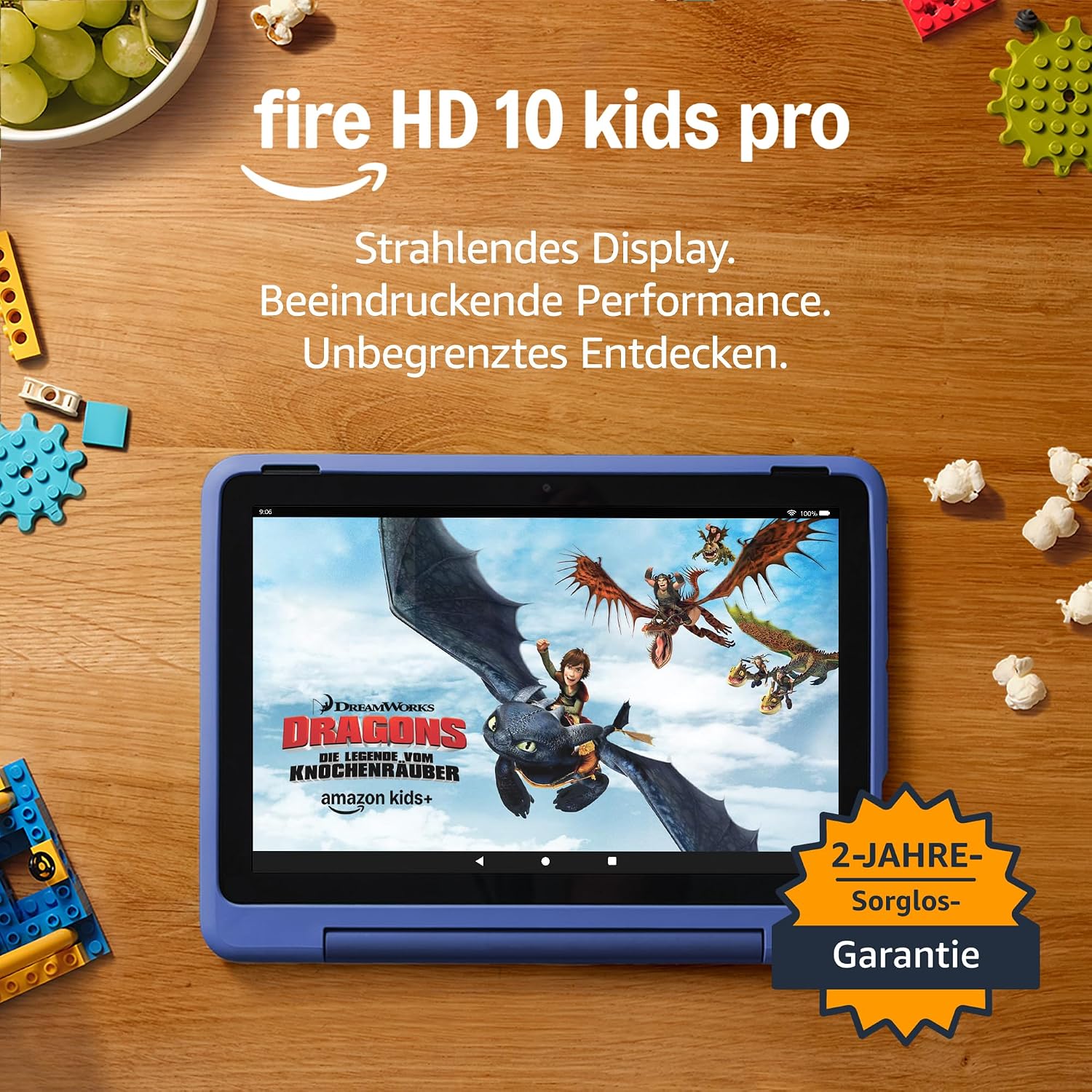 Detalle de Fire HD 10 Kids Pro-Tablet (2023) mit Kindersicherung, 10,1"-Display und 32 GB – Sternennebel-Design