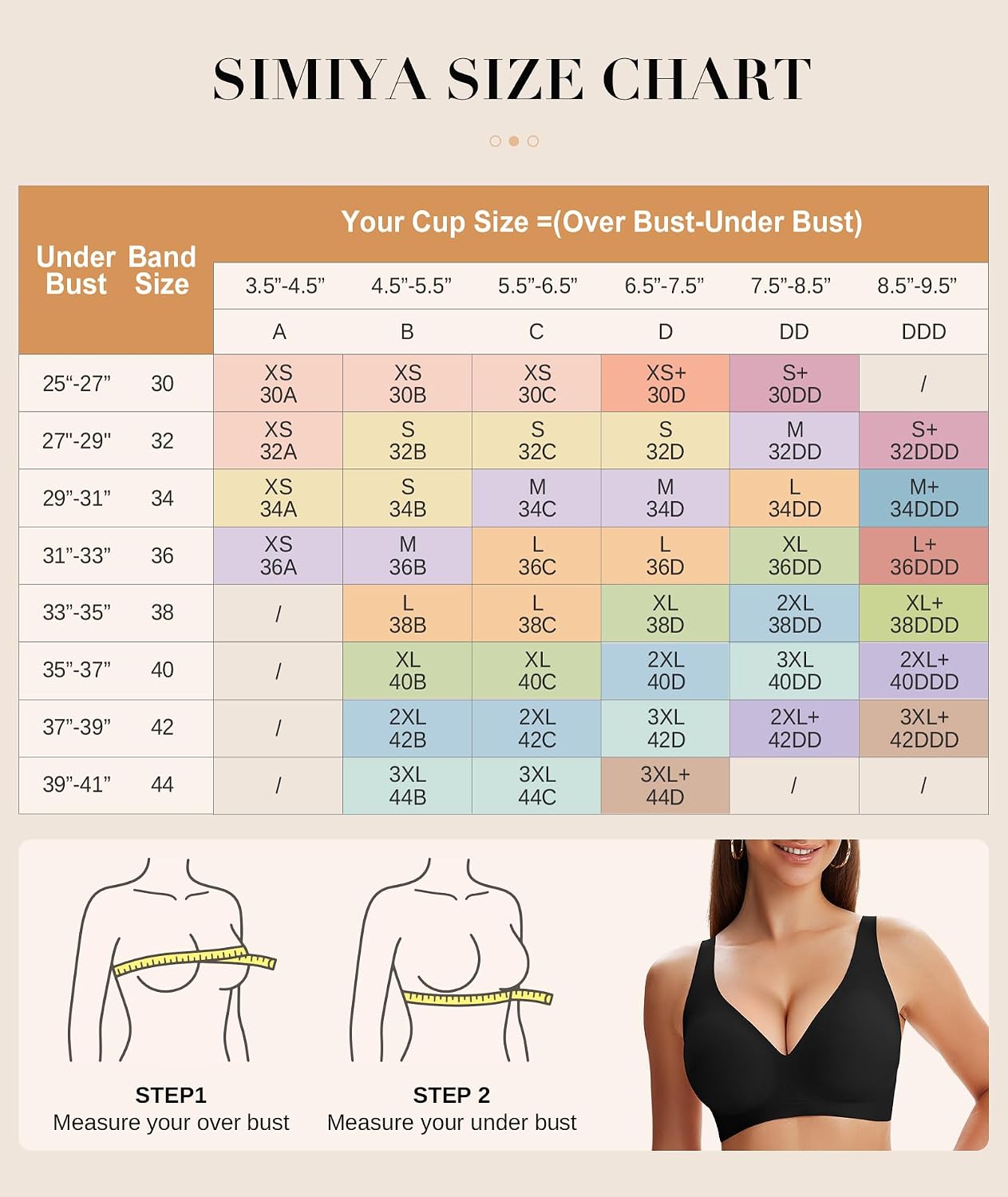Thumbnail 6 de SIMIYA Wireless Jelly Bra, Seamless T-Shirt Bralette with Convertible Back