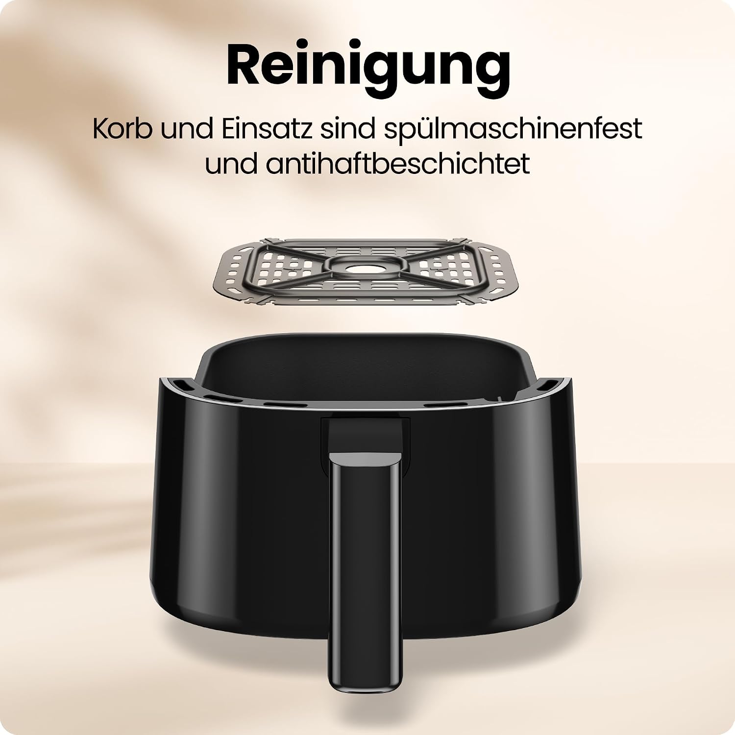 Thumbnail 5 de Chefman 2L Mini-Heißluftfritteuse mit digitaler Zeitschaltuhr – kompakter Airfryer für knusprige Snacks